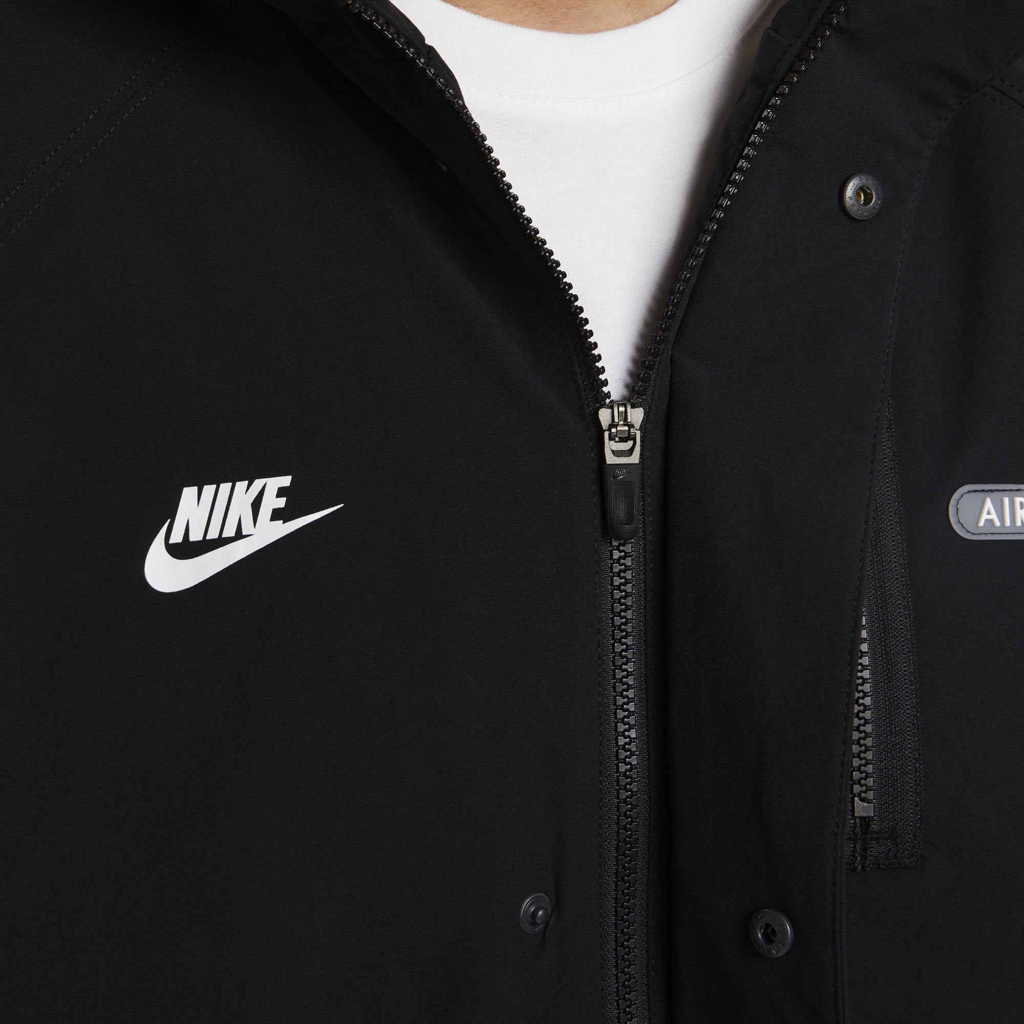 Nike air jacket sale black and white