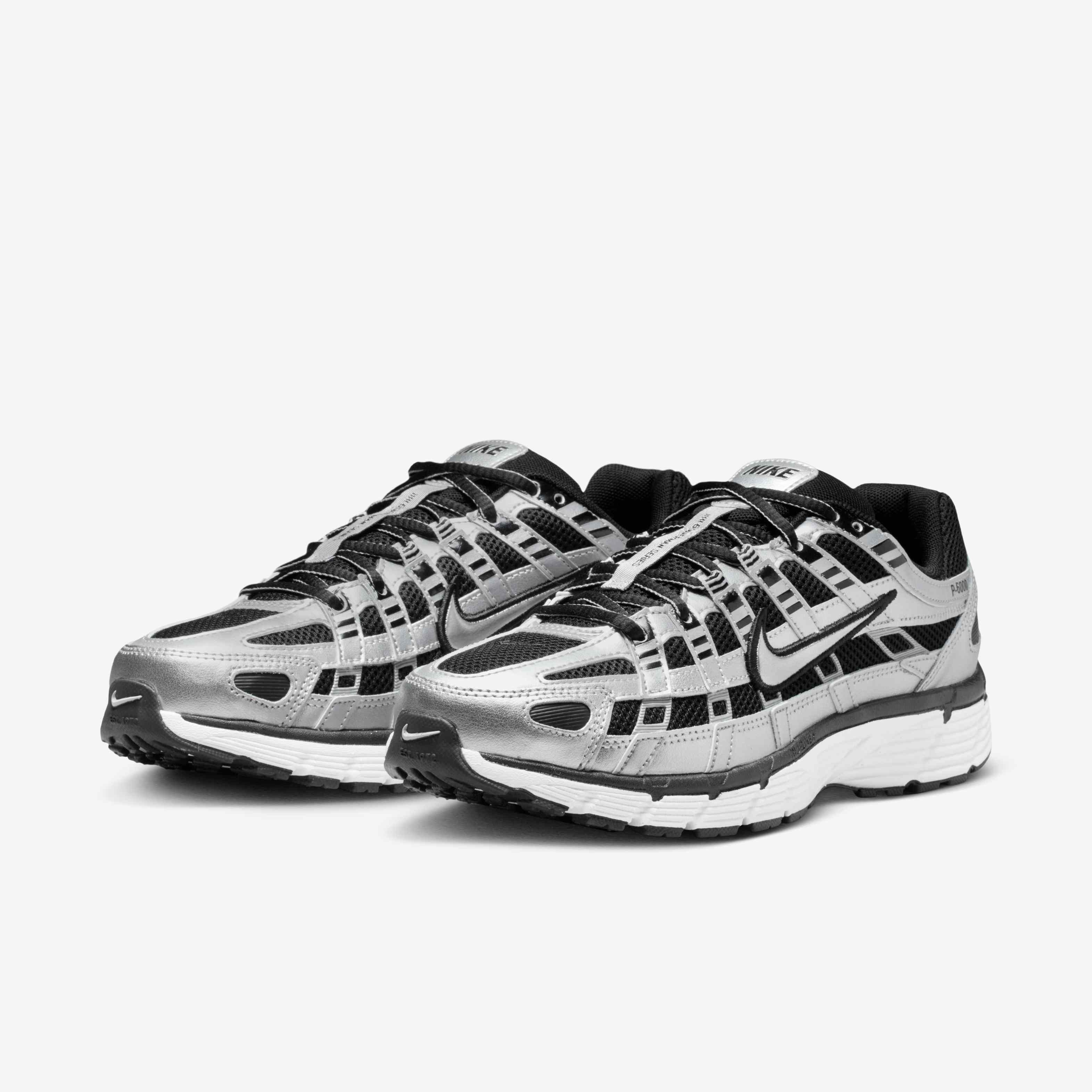 Buy Nike P-6000 Women's Shoes - Metallic Silver/Black/White