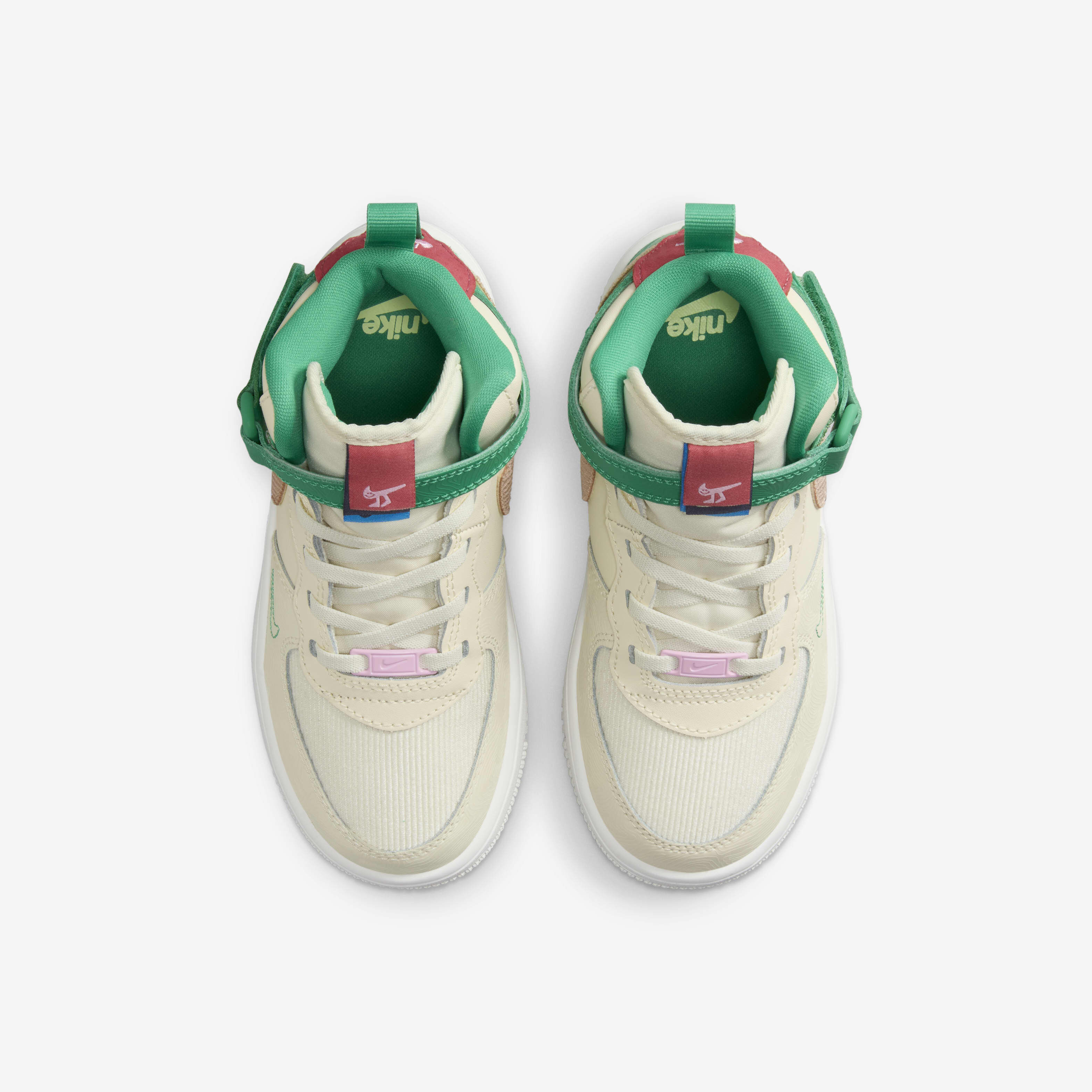 Buy Nike Force 1 Mid SE EasyOn Younger Kids' Shoes - Coconut Milk