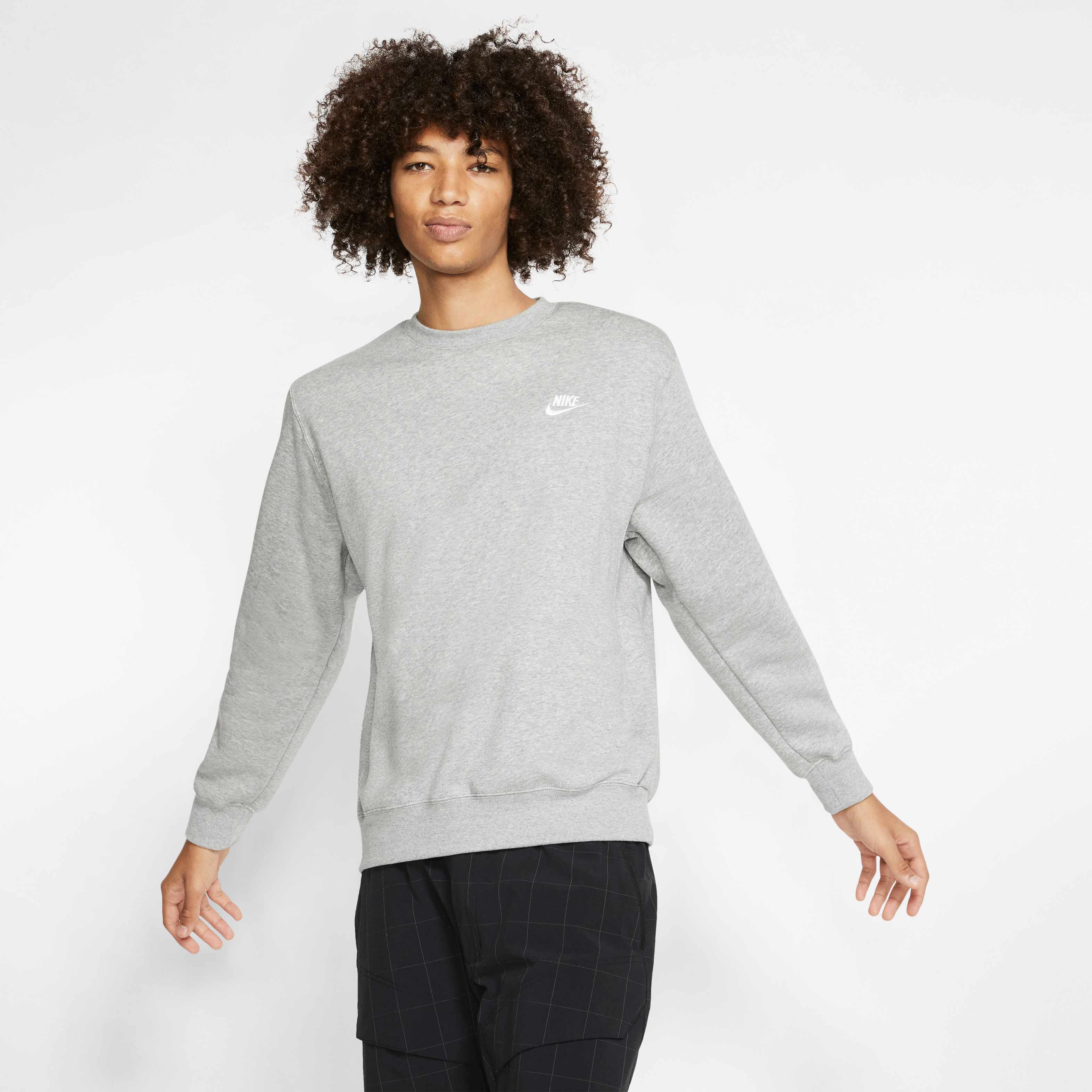 Buy Nike Sportswear Club Fleece Men's Crew - Dark Grey