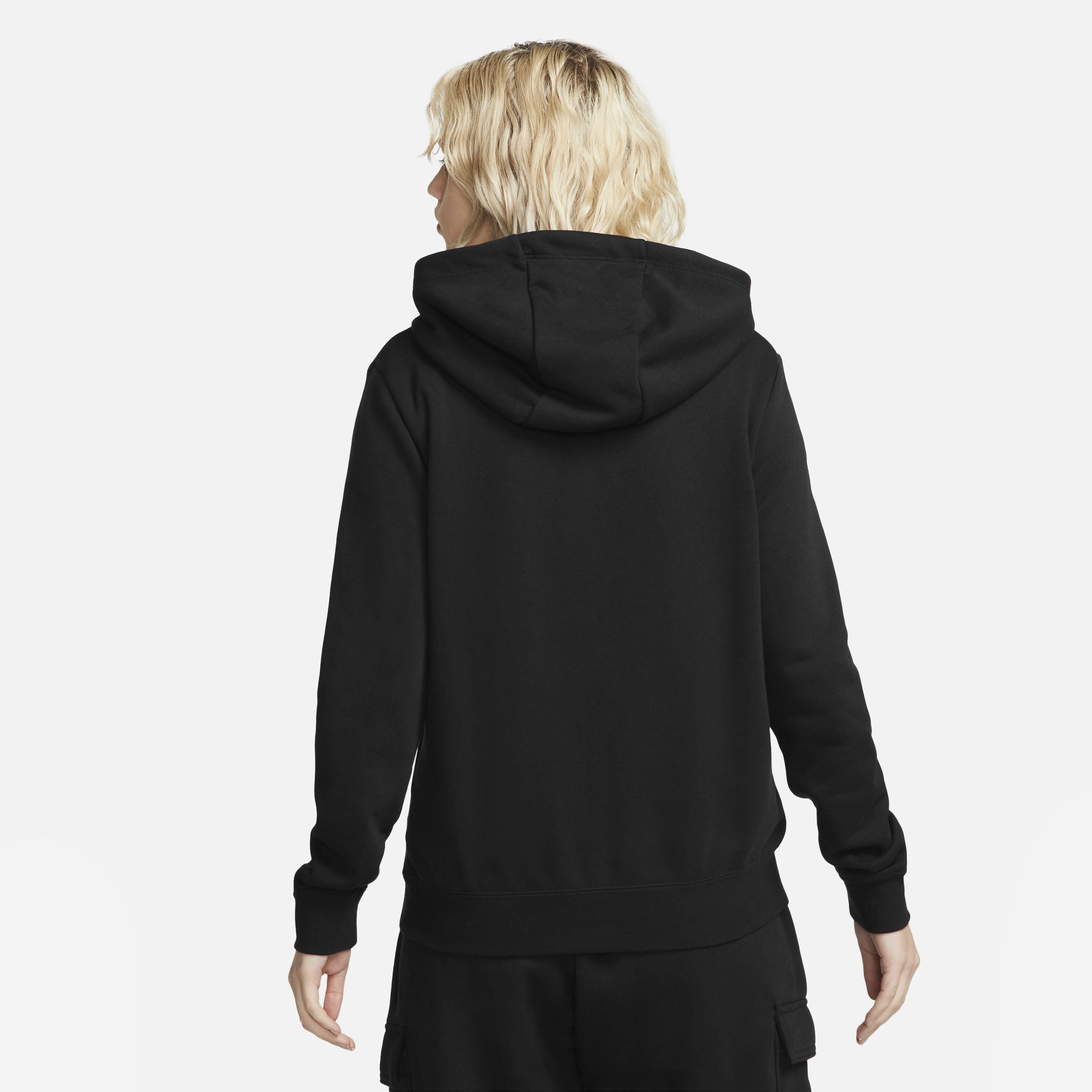 Nike women's funnel neck hoodie black shop