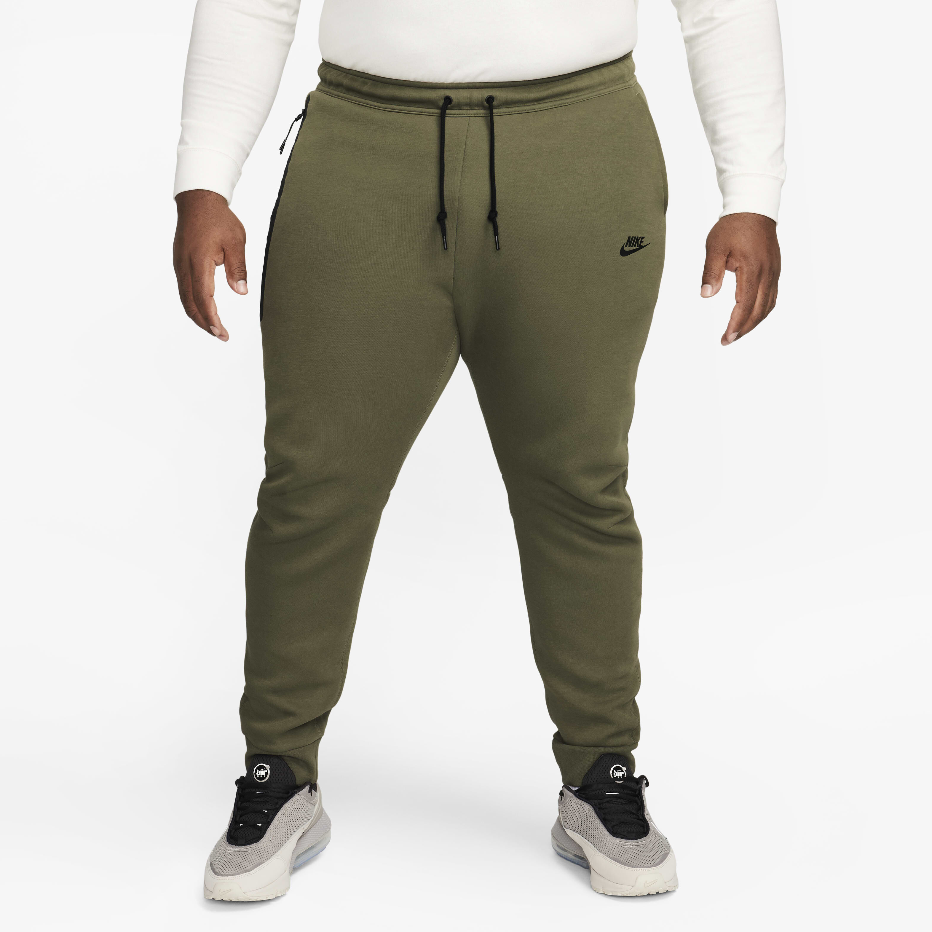 Buy Nike Sportswear Tech Fleece Men s Joggers Medium Olive Black Nike Saudi Official
