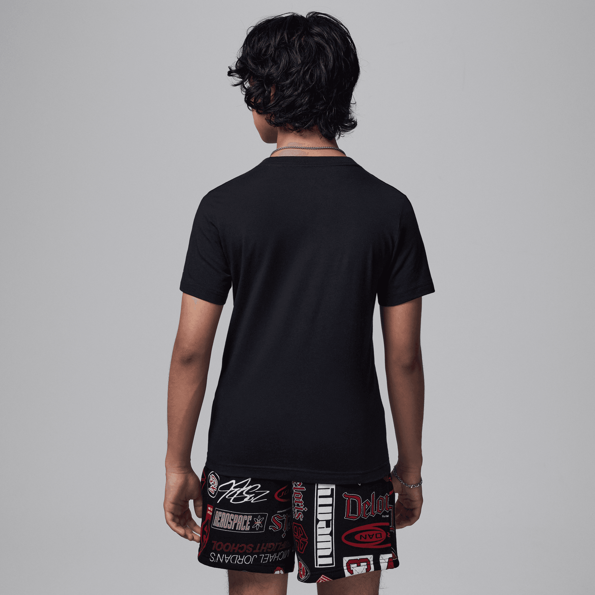 ★ Nike★ Jordan Essential Slim Short Sleeve T-Shirt W Blac NIKE AIR JORDAN Mens Short Sleeve T Shirt Athletic Cotton