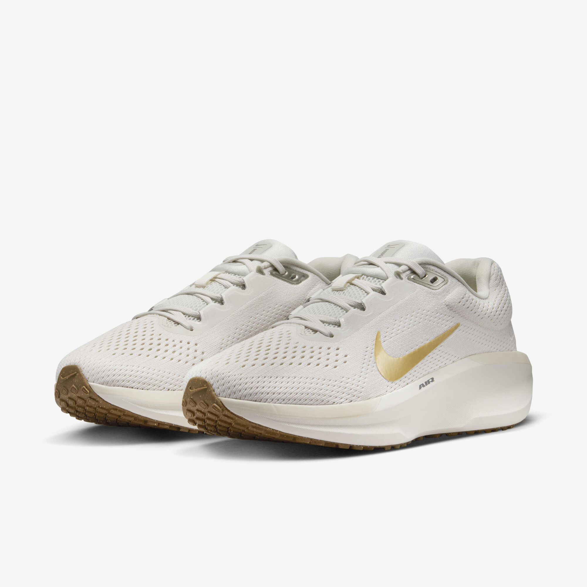 Metallic Nike Schuhe Beige Nike Sneaker Damen Beige Gold HOT