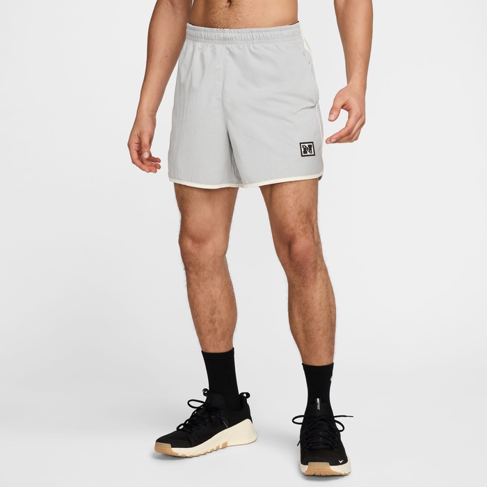 Buy Nike Gym Heritage Men s Dri FIT 12.5cm approx. Unlined Training Shorts Light Smoke Grey Pale Ivory Light Smoke Grey Nike Saudi Official