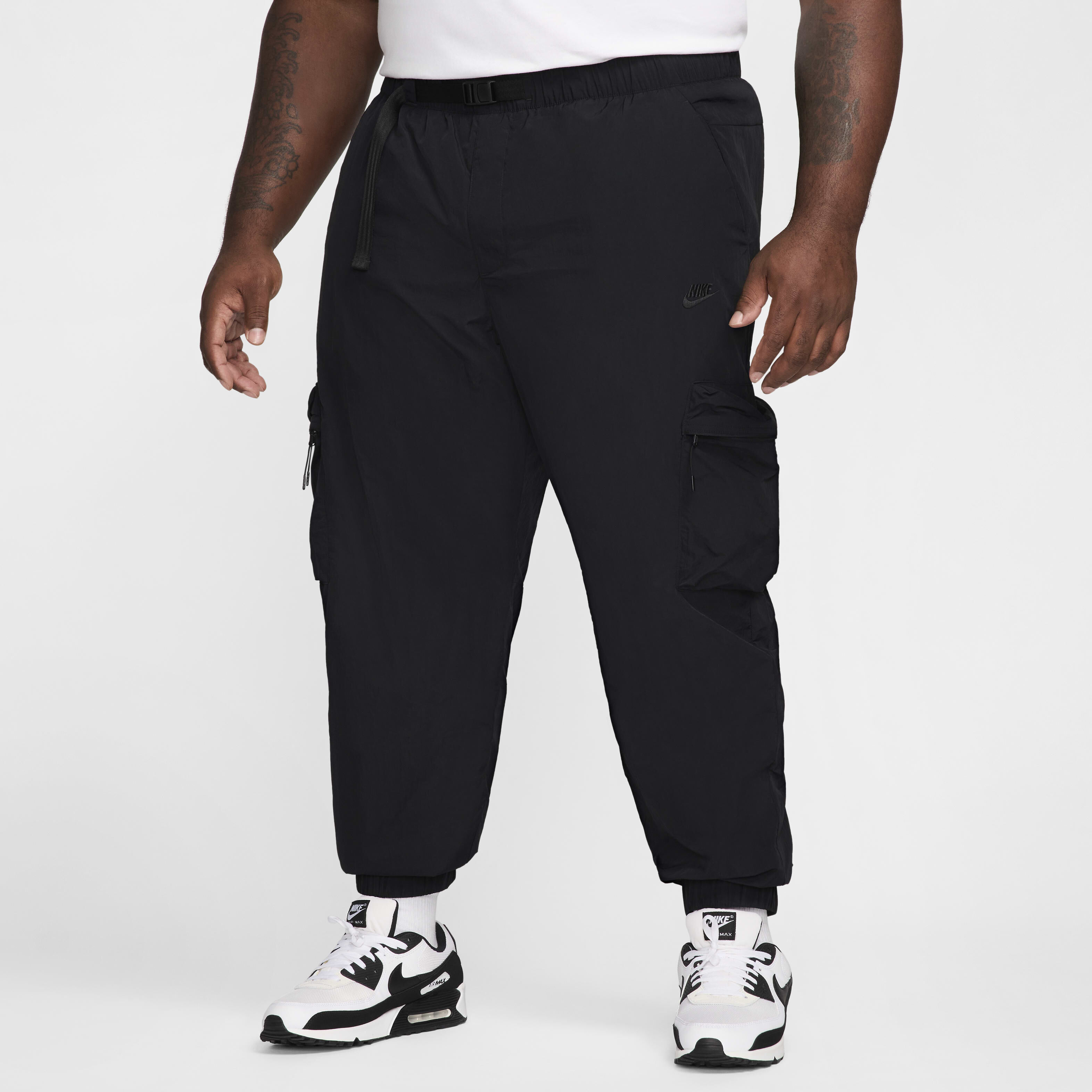 Buy Nike Tech Men's Woven Cargo Trousers - Black/Black @ Nike Saudi