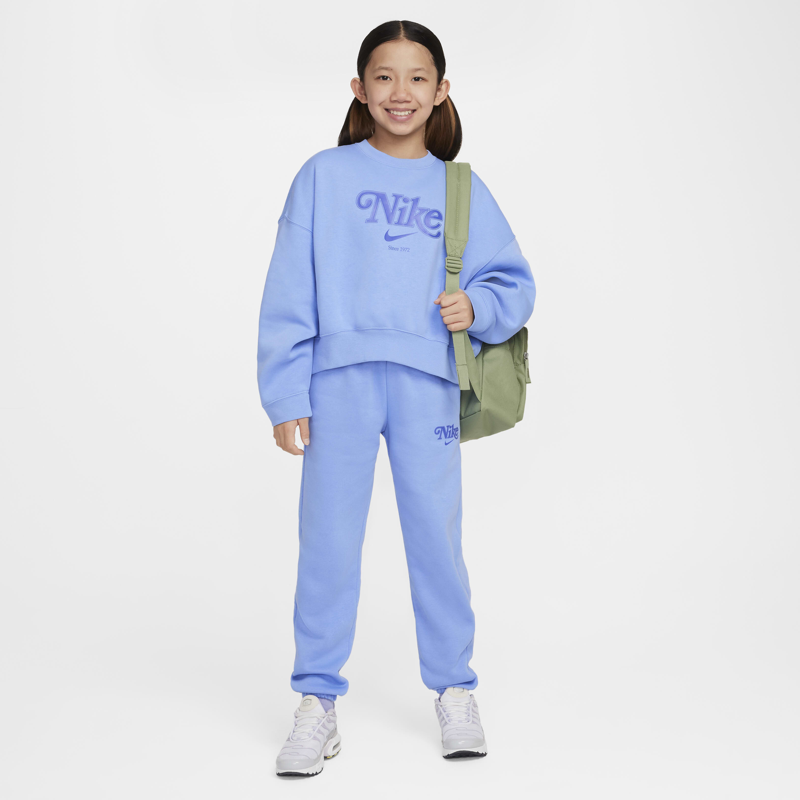 Buy Nike Sportswear Girls Cropped Fleece Sweatshirt Nike Saudi Official