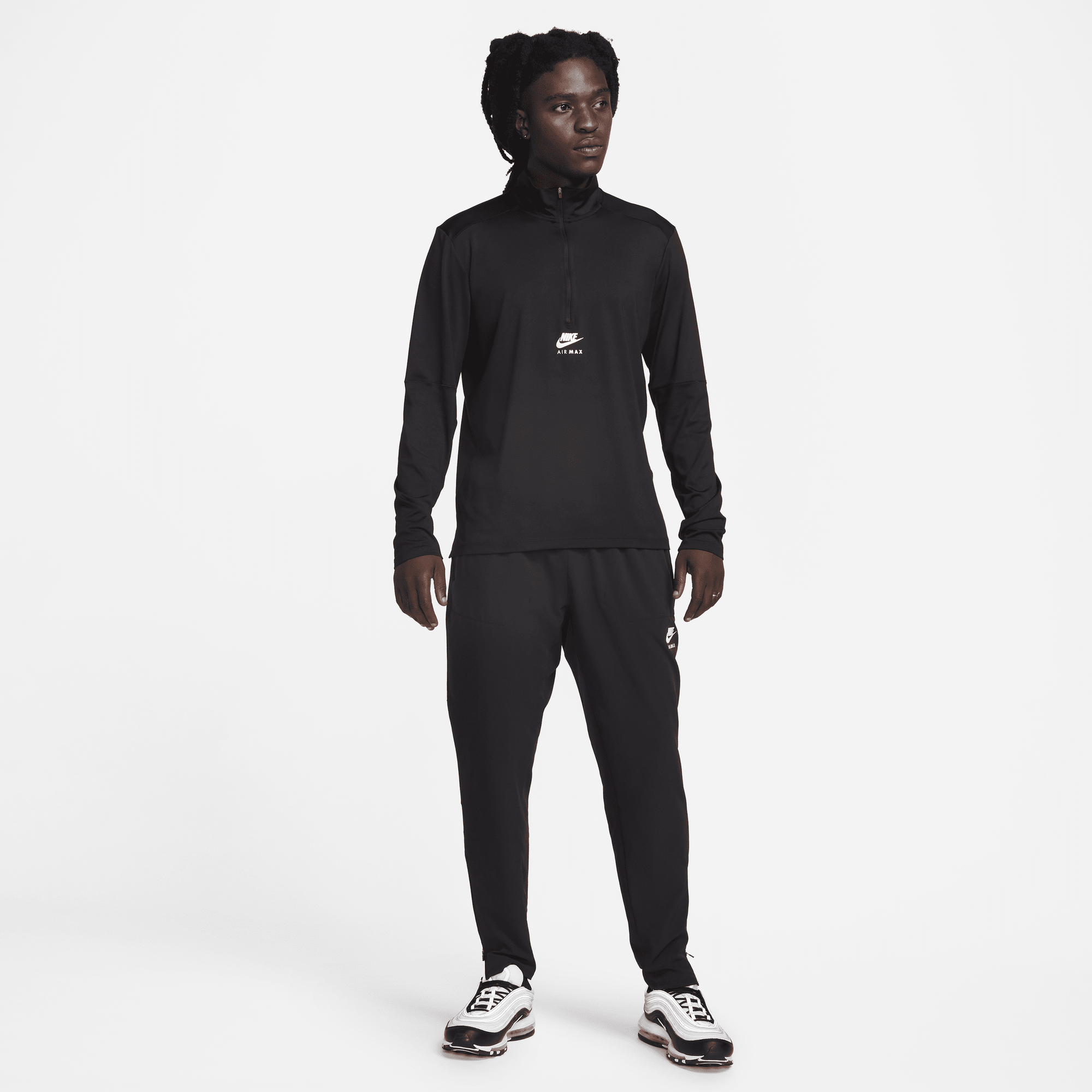 Nike air sales max black tracksuit
