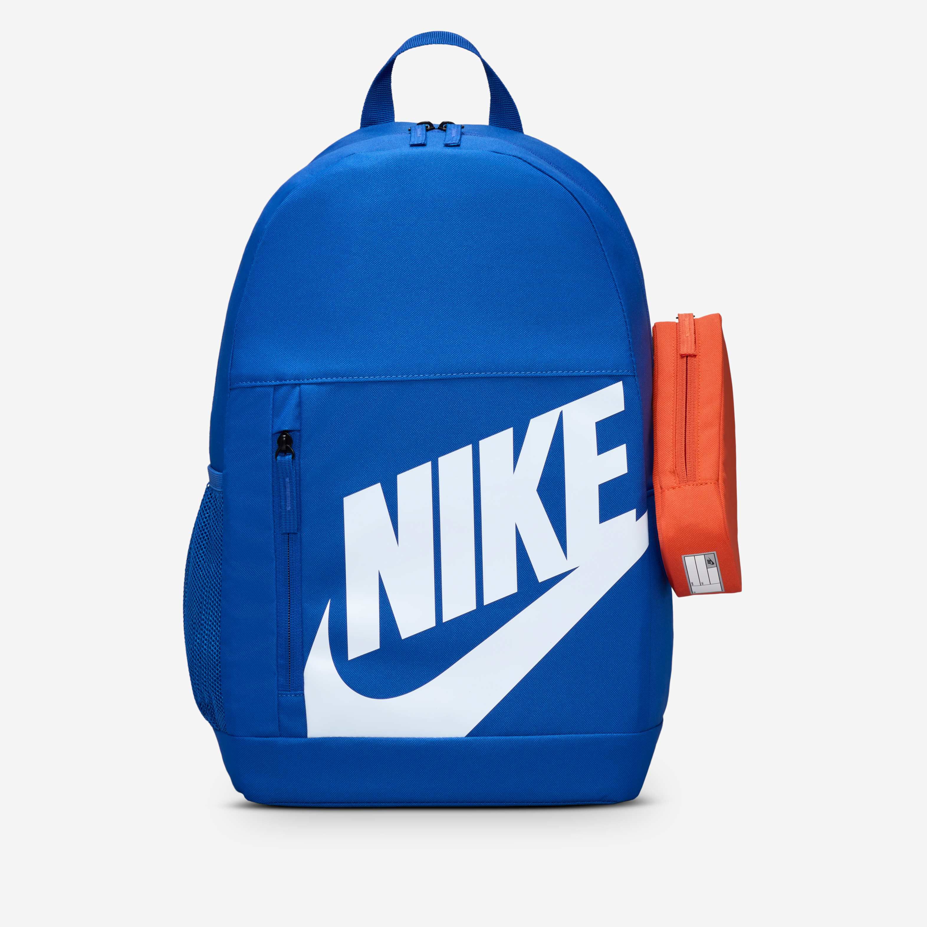 Buy Nike Older Kids' Backpack (20L) - Game Royal/Orange/White