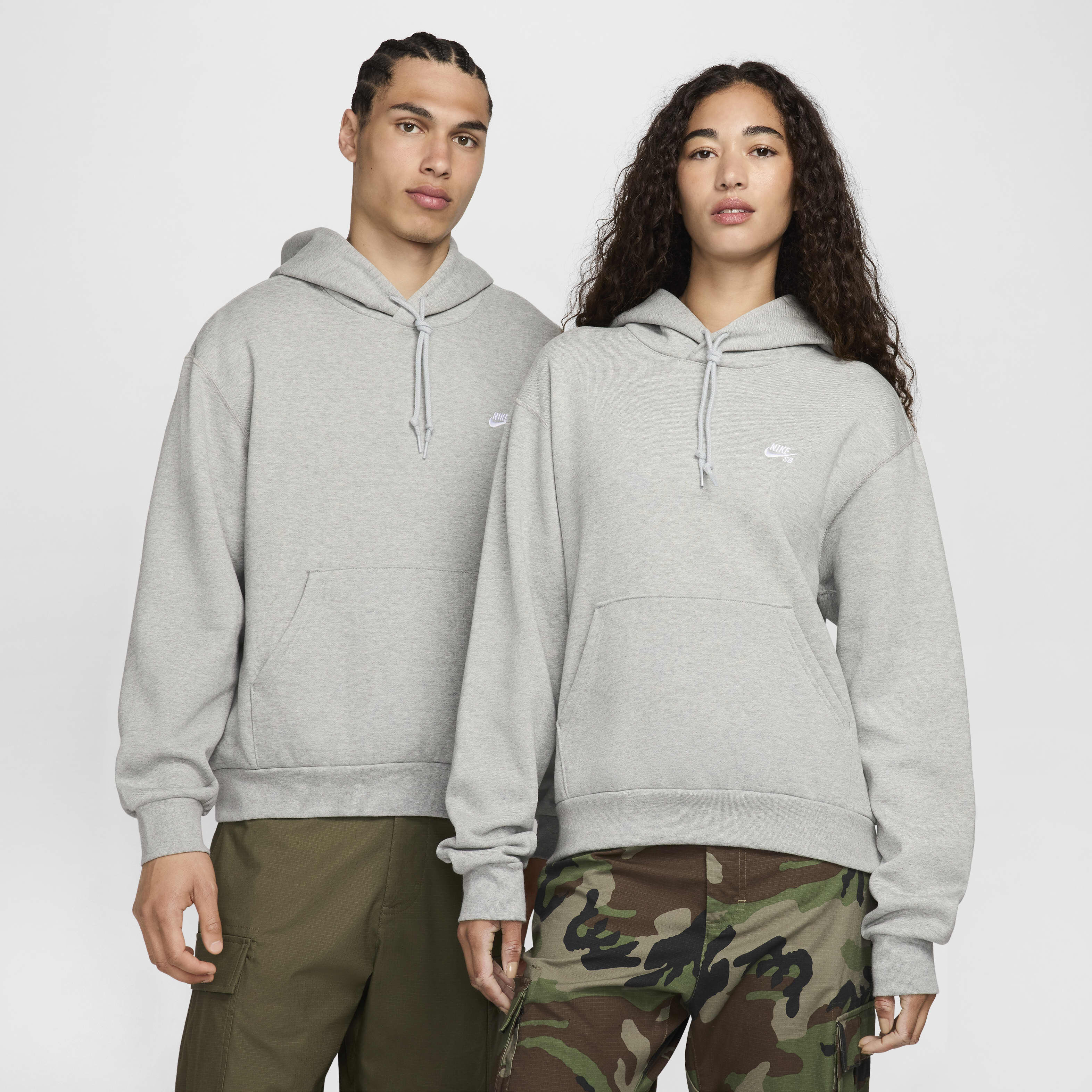 Buy Nike SB Fleece Pullover Skate Hoodie - Dark Grey Heather