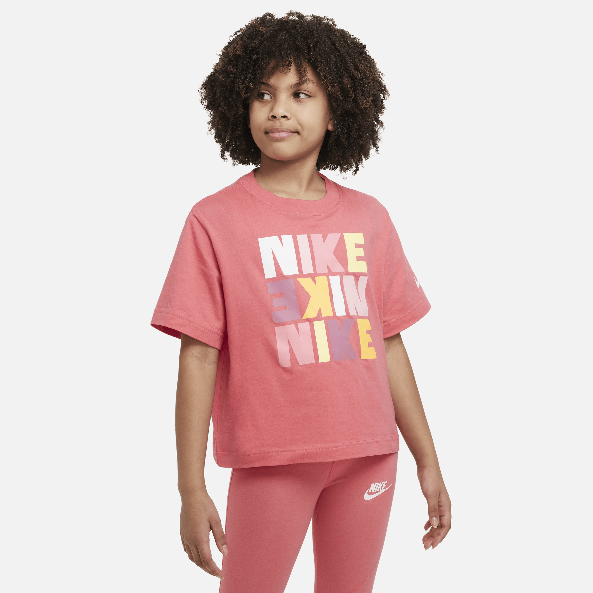 Pink nike shirt boys sale
