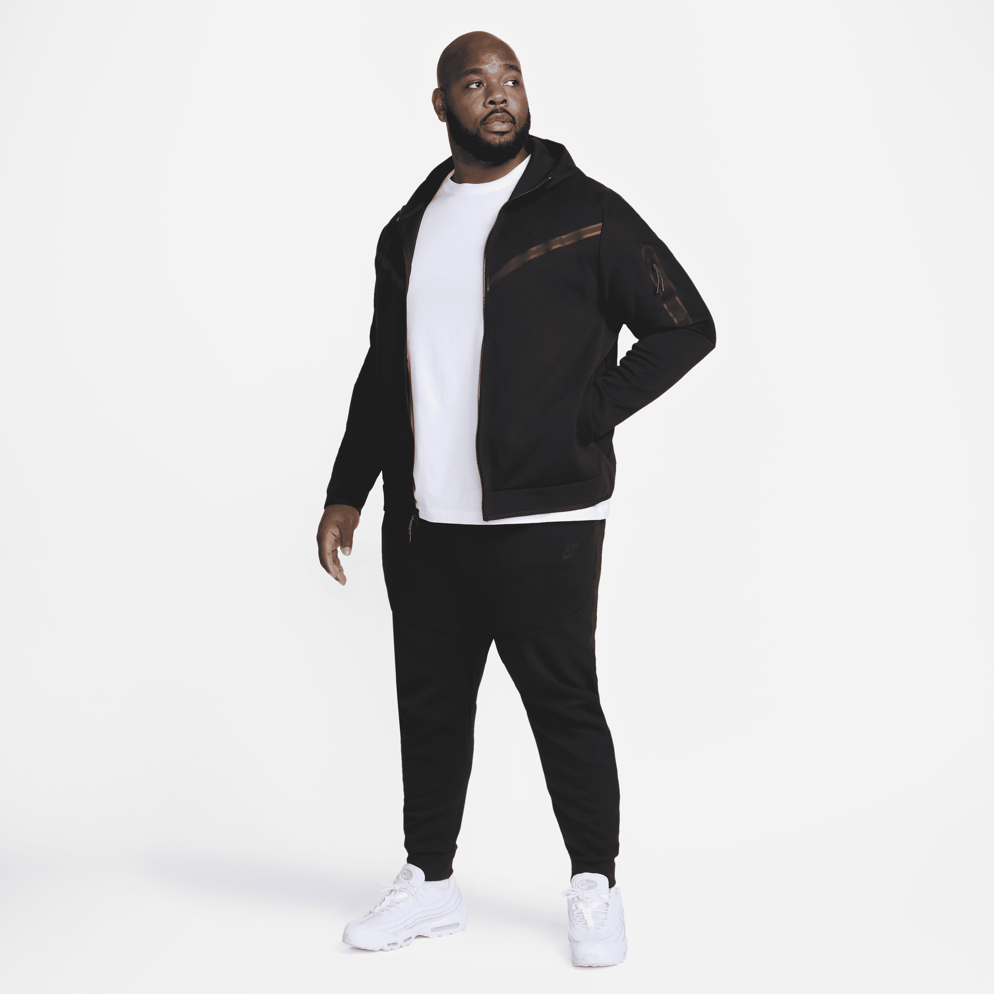 Nike tech fleece zip through hoodie hotsell in gre