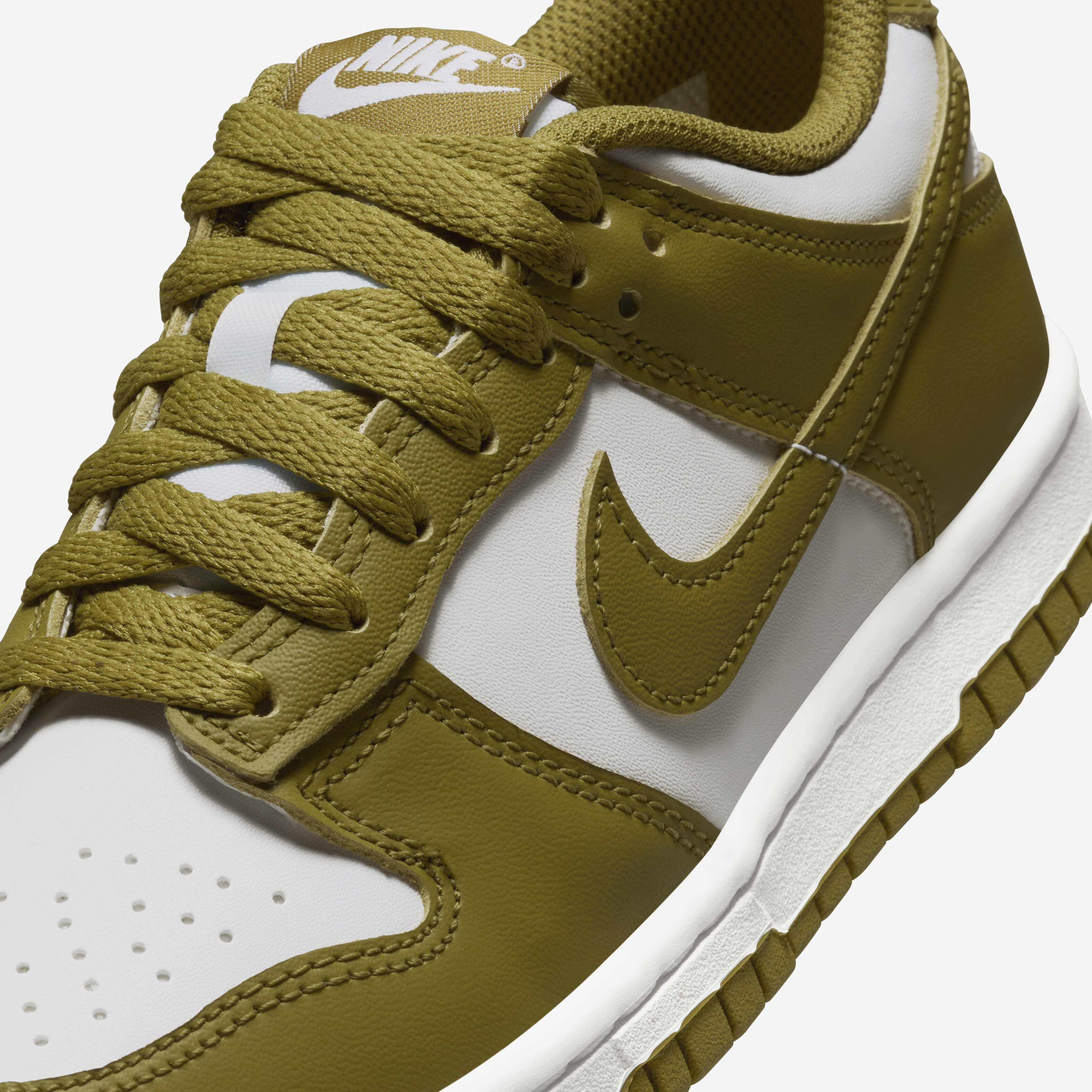 Buy Nike Dunk Low Older Kids' Shoes - White/Pacific Moss