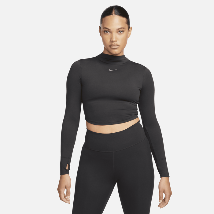 Nike reflective crop top sales