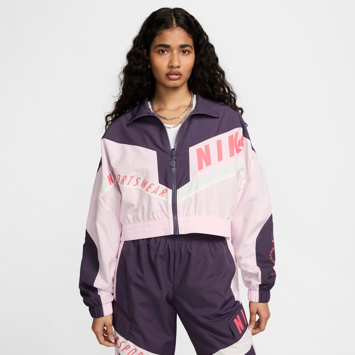 Buy Nike Sportswear Women's Woven Jacket Dark Raisin/Pink Foam