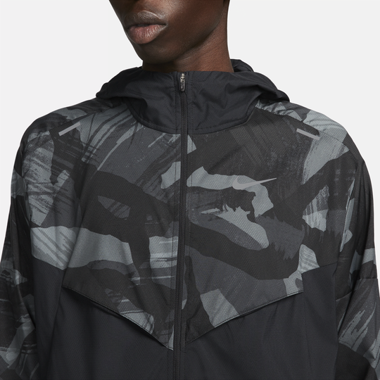 Nike camo discount rain jacket