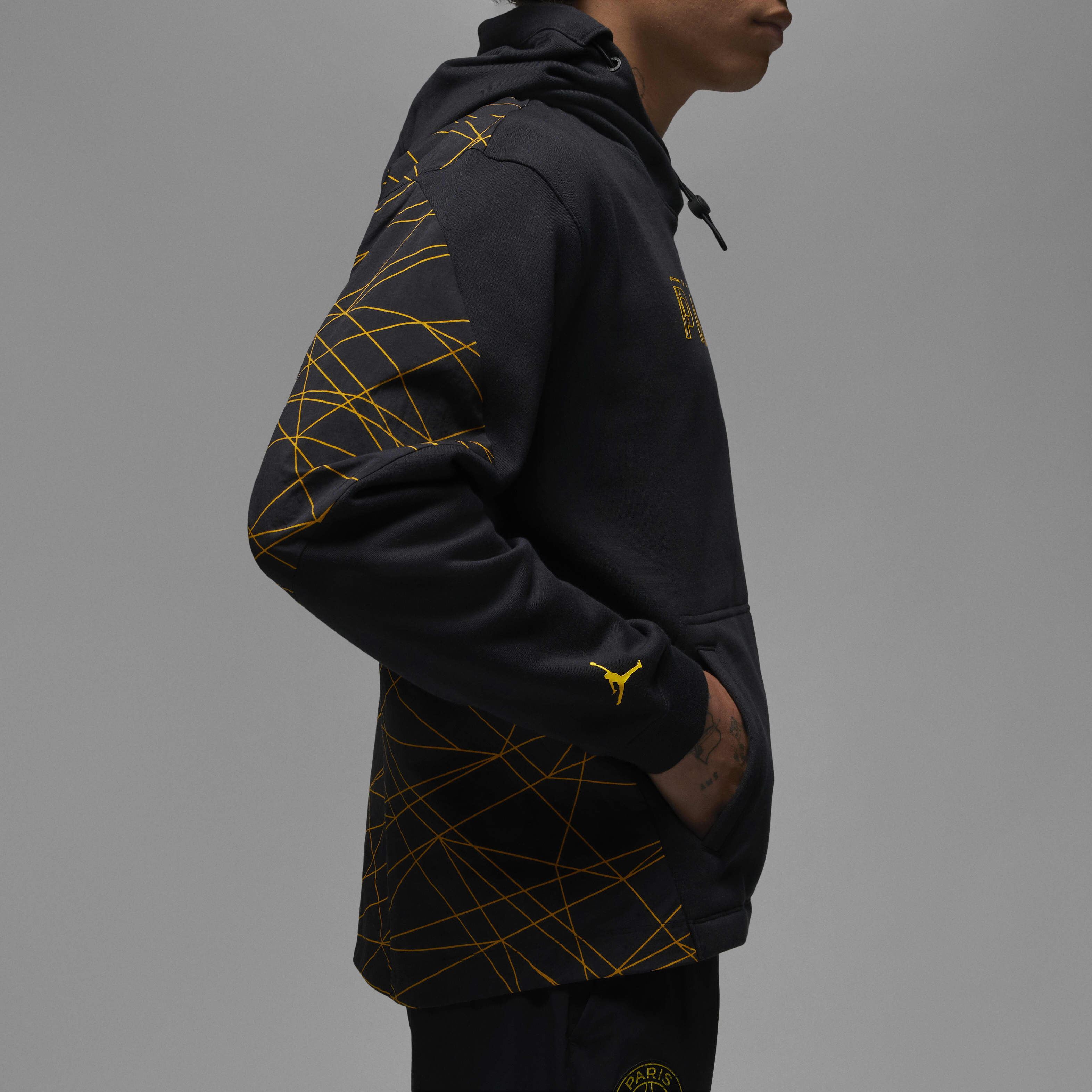 Buy Paris Saint-Germain Men's Fleece Hoodie - Black/Tour