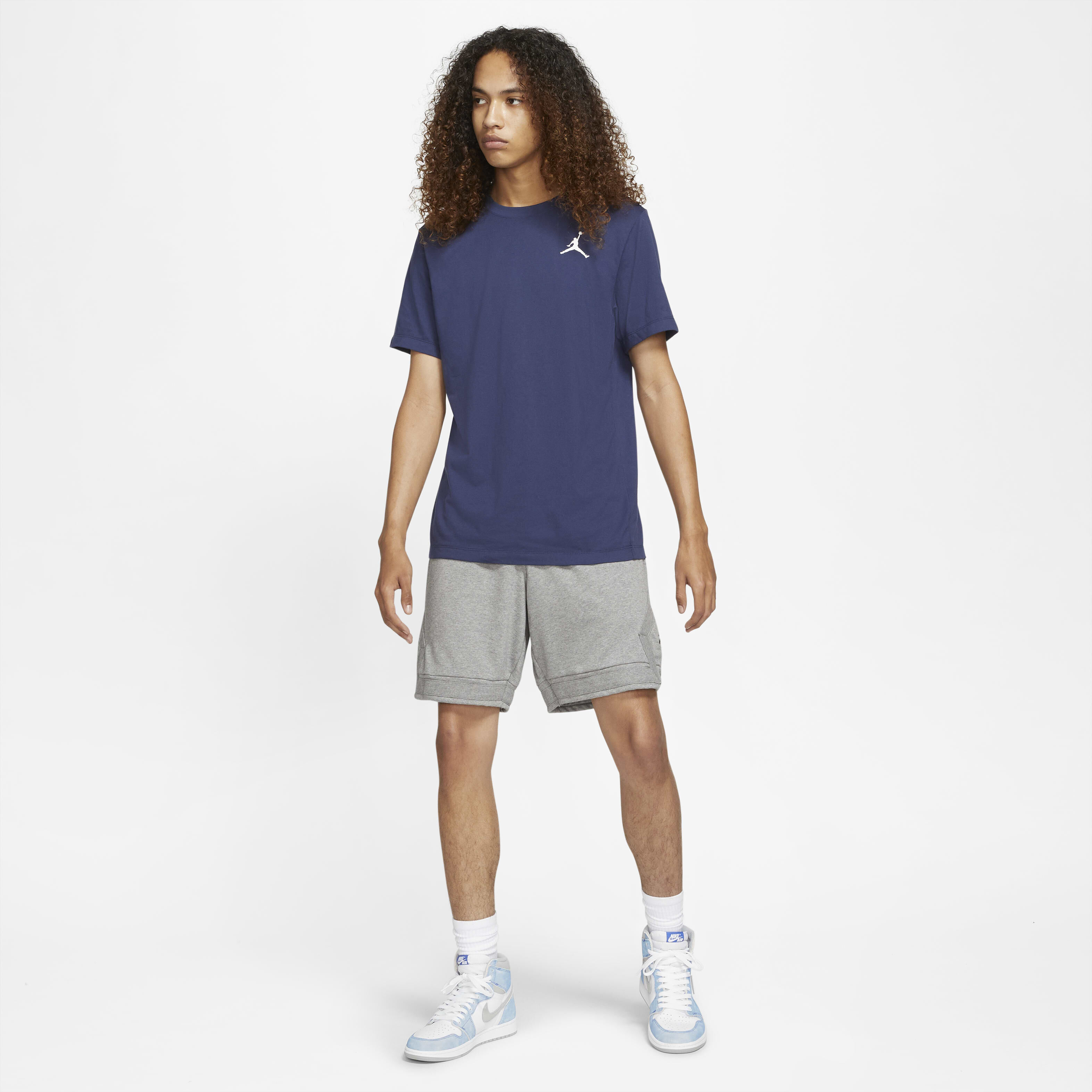 ★Nike★ Jordan Jumpman Short Sleeve T-Shirt M Midnight Navy jordan men jordan jumpman tee midnight navy white