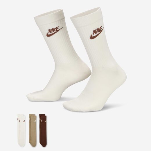 Accessories & Equipment-Nike, Nike Sportswear Everyday Essential, Crew Socks (3 Pairs)