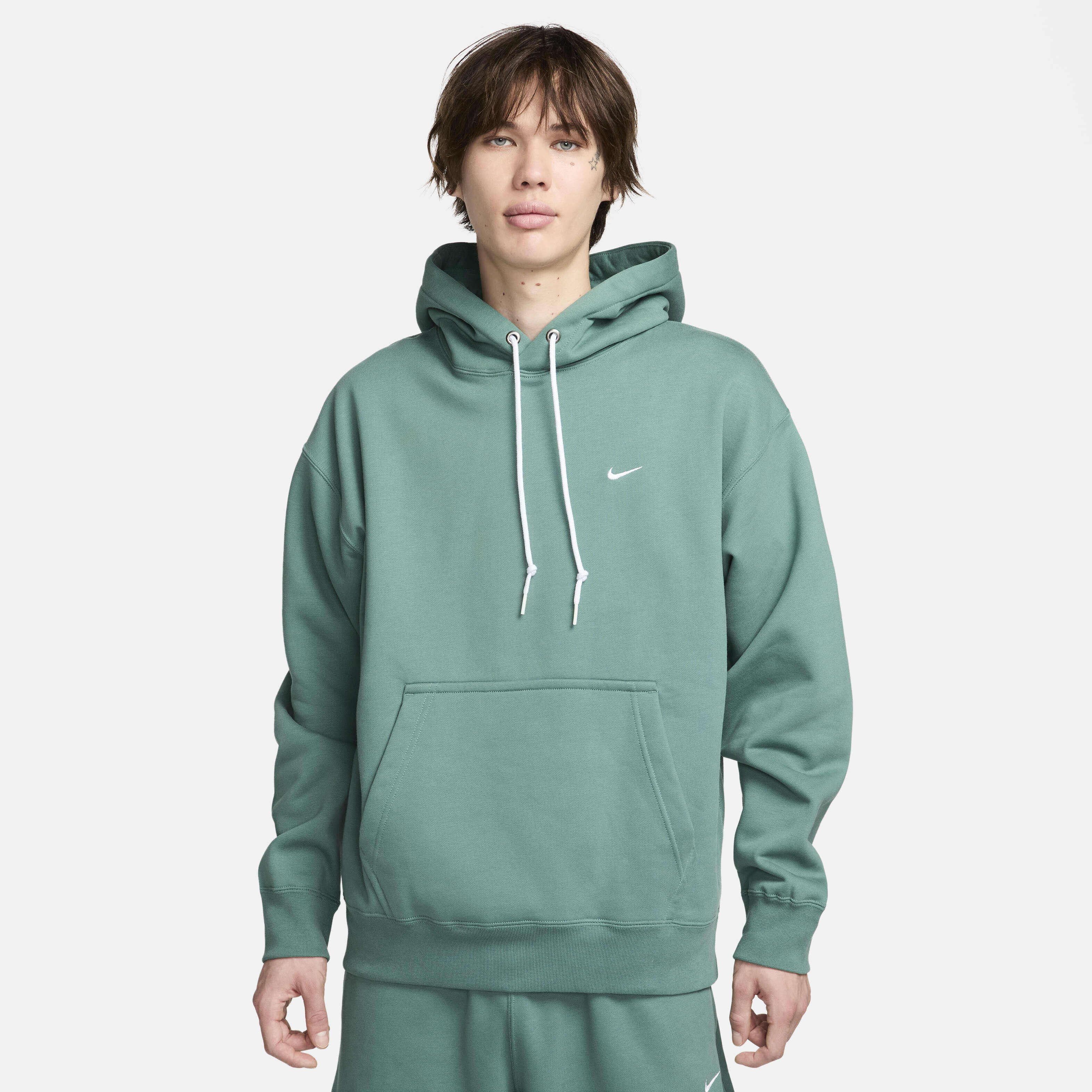 Buy Nike Solo Swoosh Men s Fleece Pullover Hoodie Nike Saudi Official