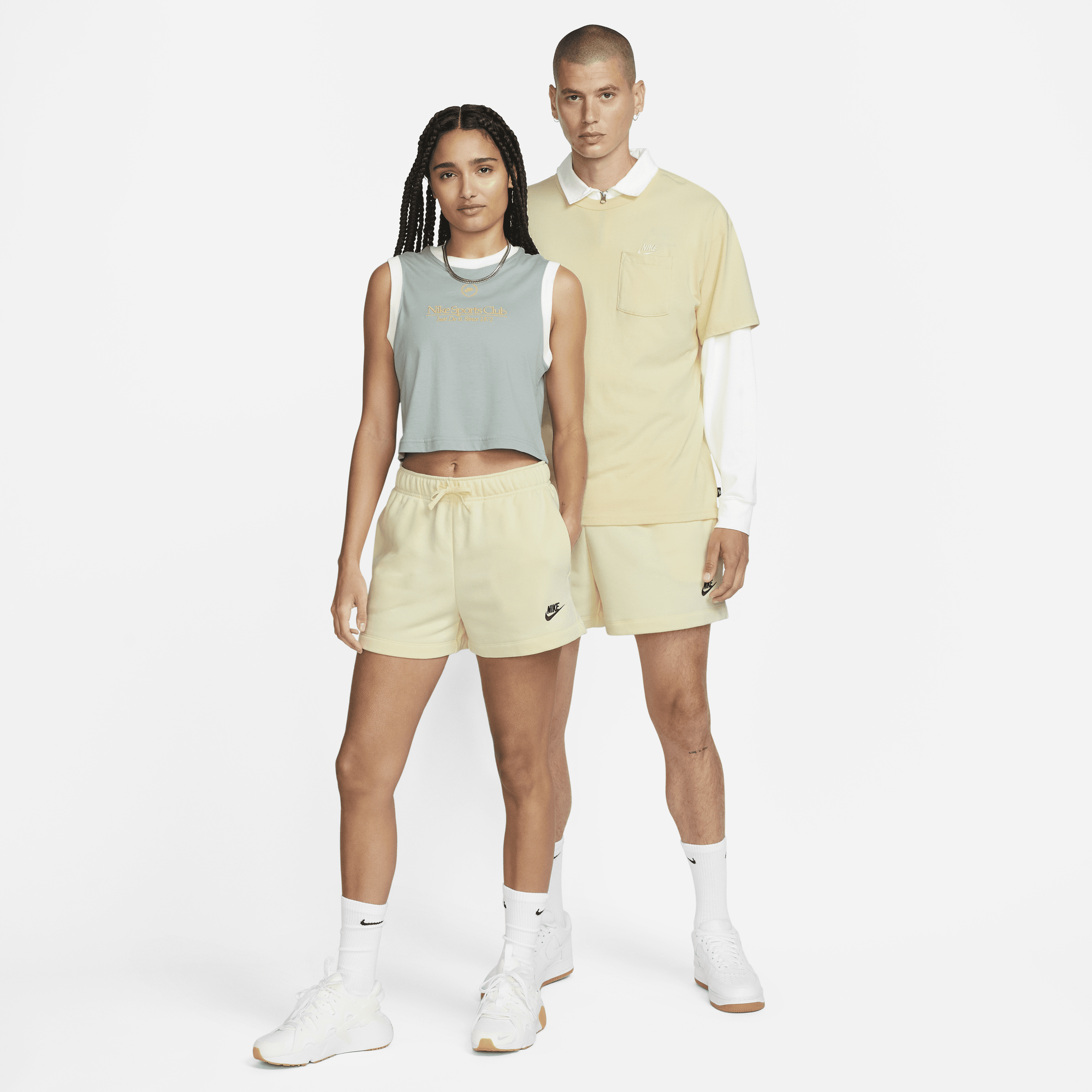 Shop Sportswear Club Fleece Women s Mid Rise Shorts Nike KSA