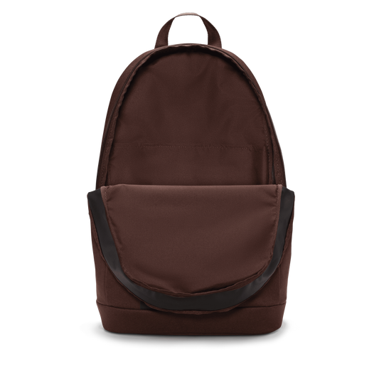 Nike black leather sales backpack