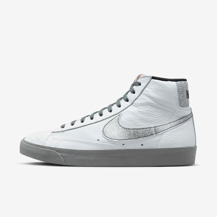 Buy Nike Blazer Mid '77 Men's Shoes White/Black/White/Smoke Grey