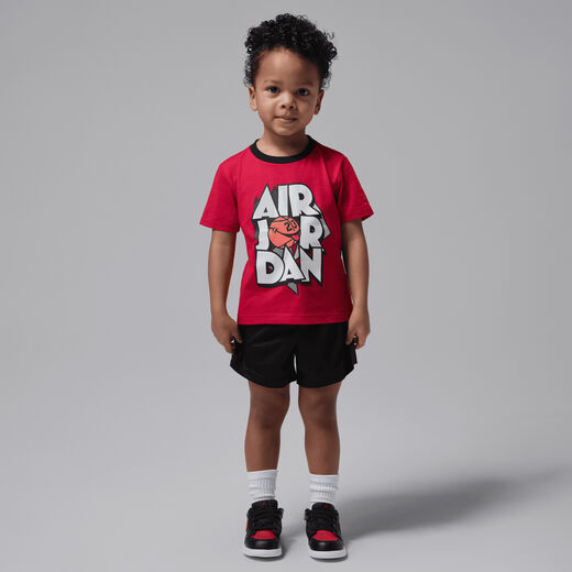 أطقم-جوردن, جوردن, طقم شورت ايربول ميش من قطعتين للأطفال الرضع