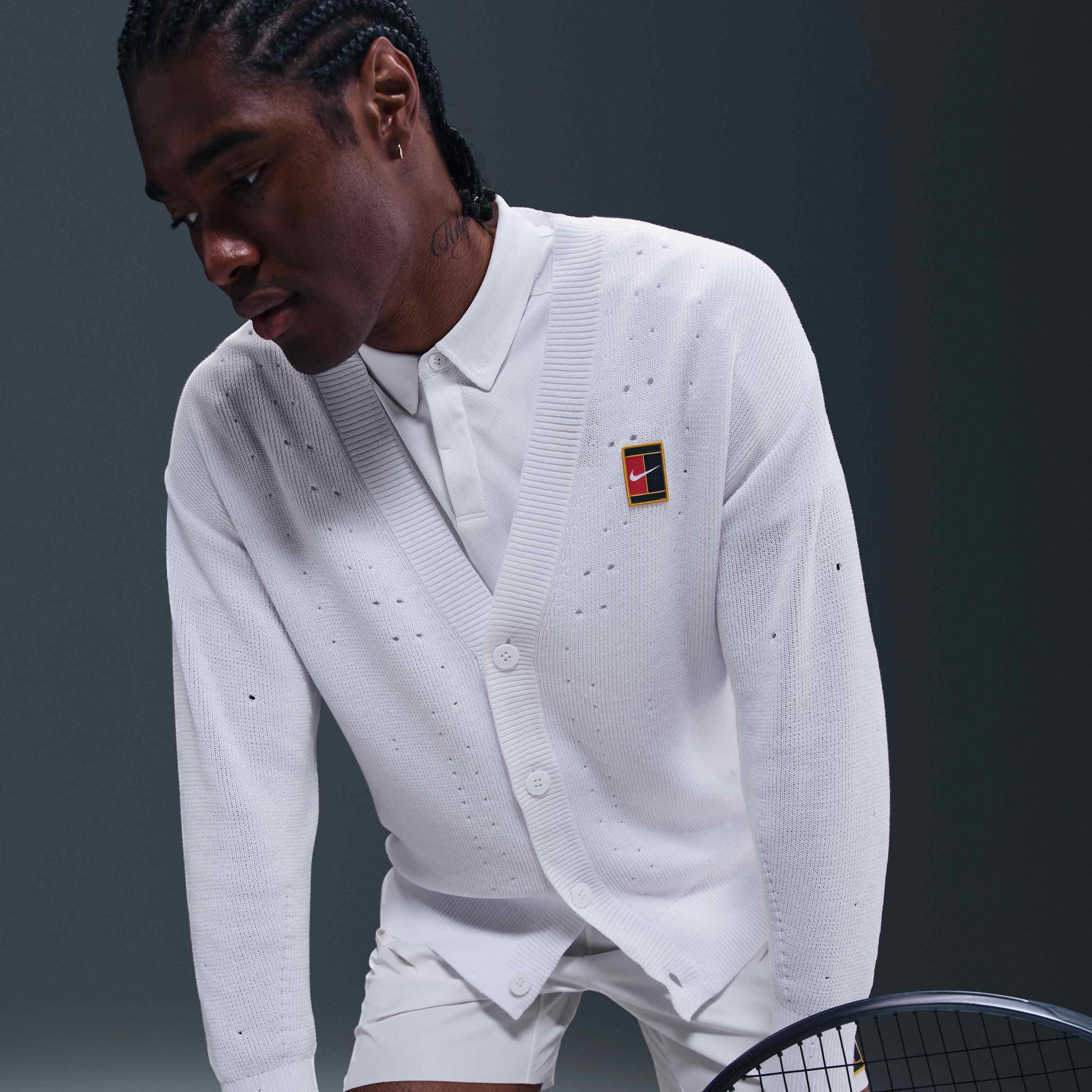 Buy NikeCourt Slam Men's Tennis Cardigan - White @ Nike Saudi