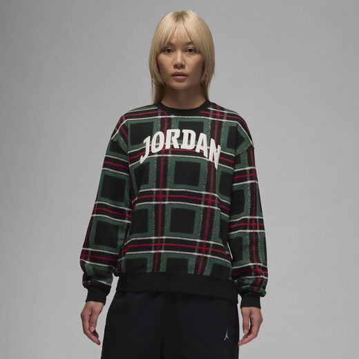 Hoodies & Sweatshirts-Jordan, Jordan Brooklyn Fleece, Women's Graphic Crew-Neck Sweatshirt