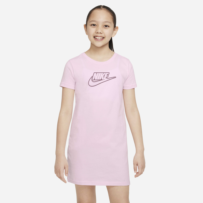 Buy Nike Sportswear Older Kids' (Girls') T-Shirt Dress Pink Foam