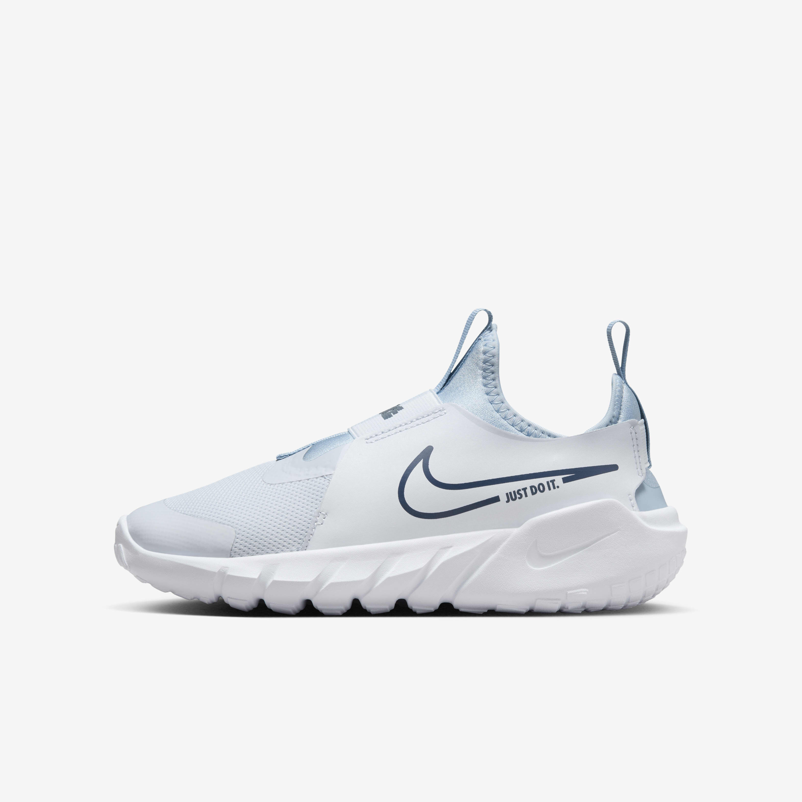 nike flex runner blue silver