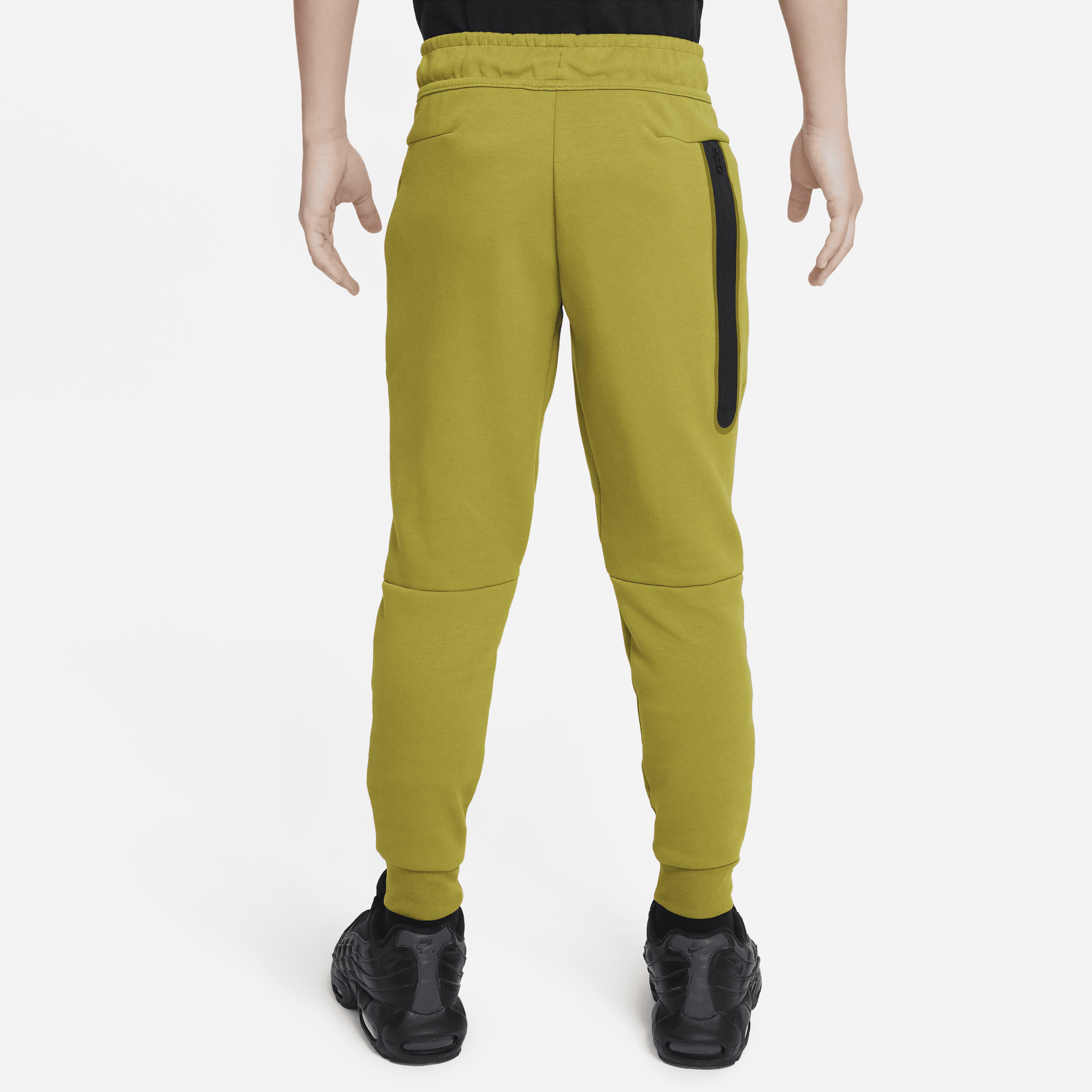 Yellow nike tech fleece pants discount
