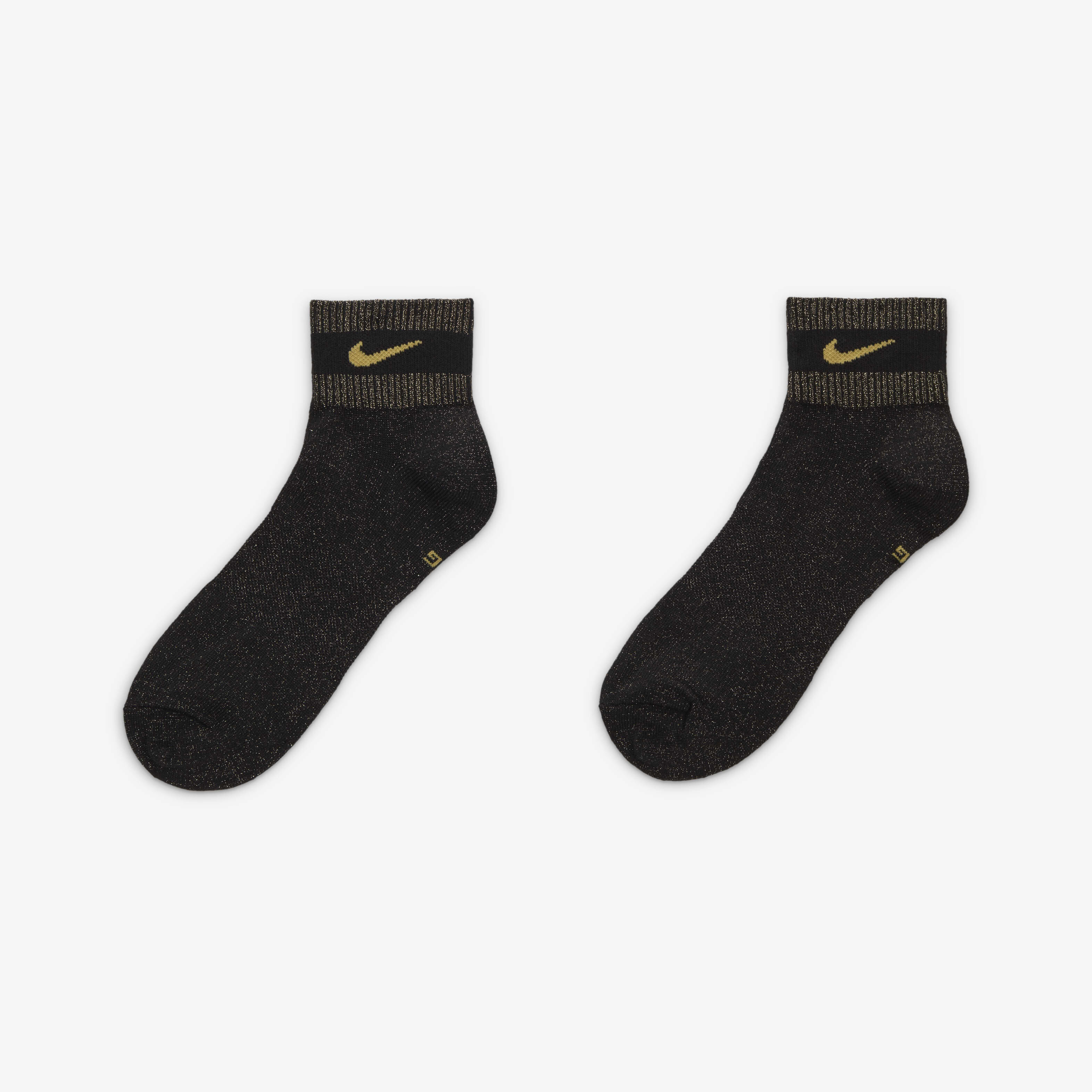 black and gold socks nike