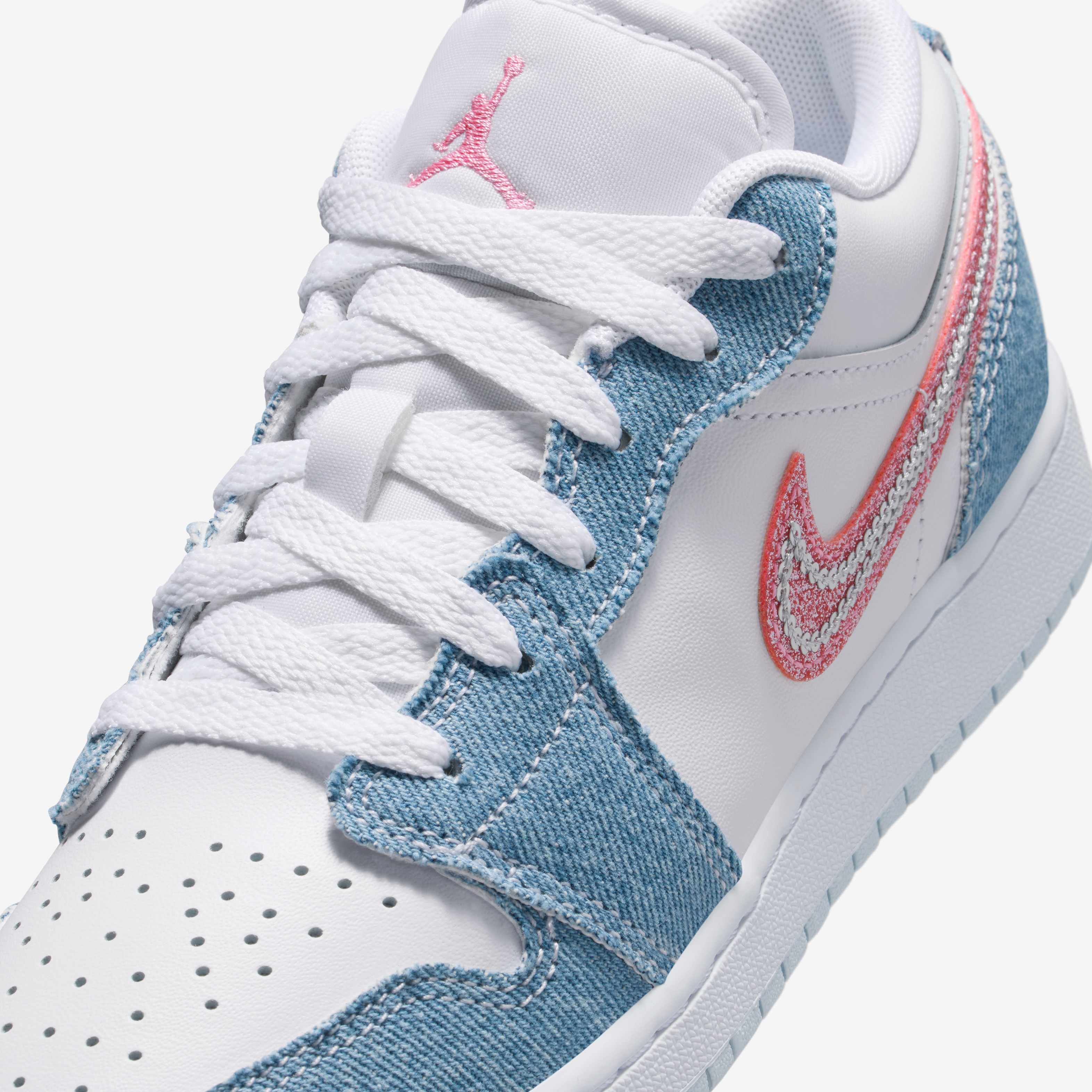 Buy Air Jordan 1 Low SE Older Kids' Shoes - Cobalt Bliss/White