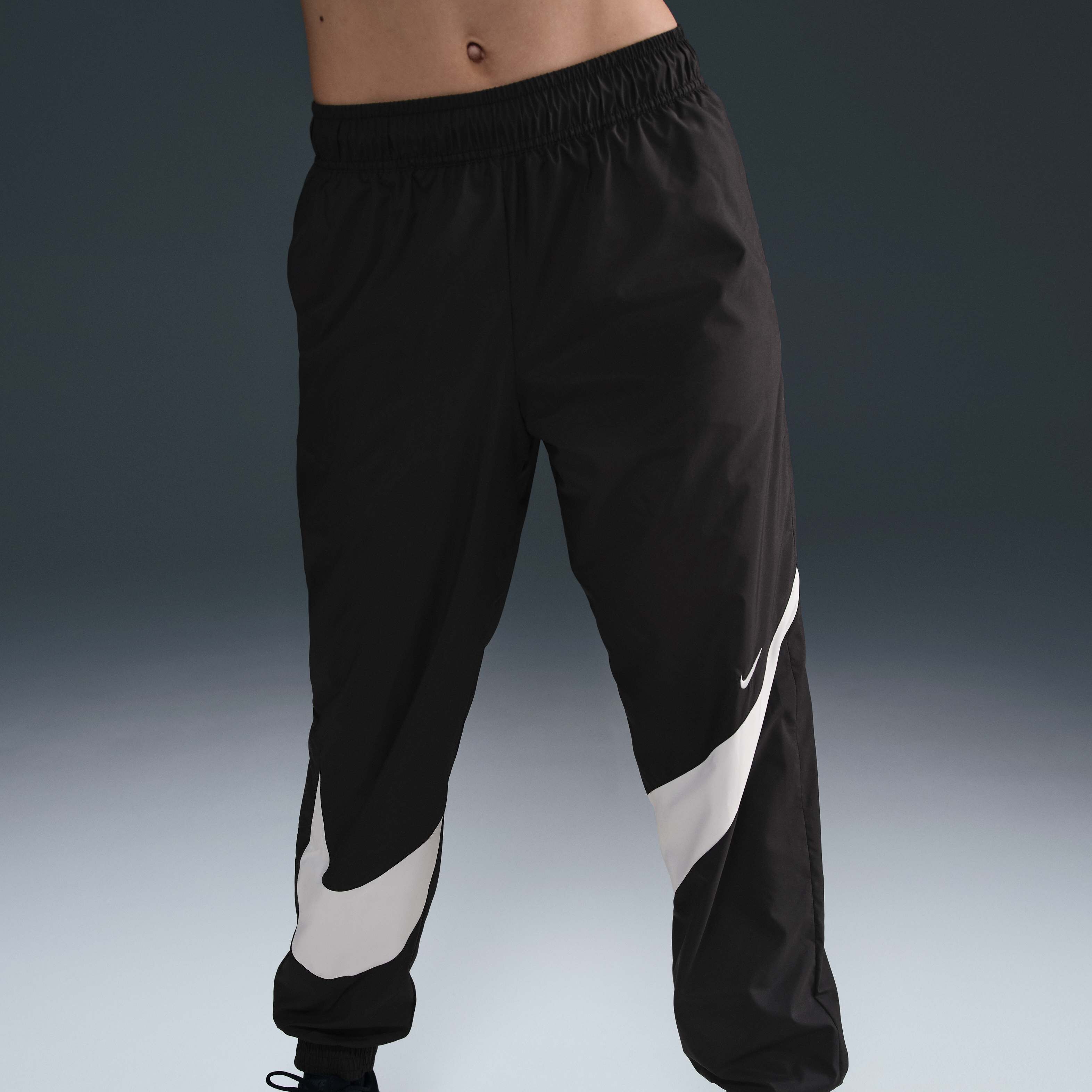 NIKE☆NSW Classic Woven UV Mid-Rise WVN Jogger Pants☆Black Buy Nike Sportswear Classic Women's UV Protection Mid-Rise