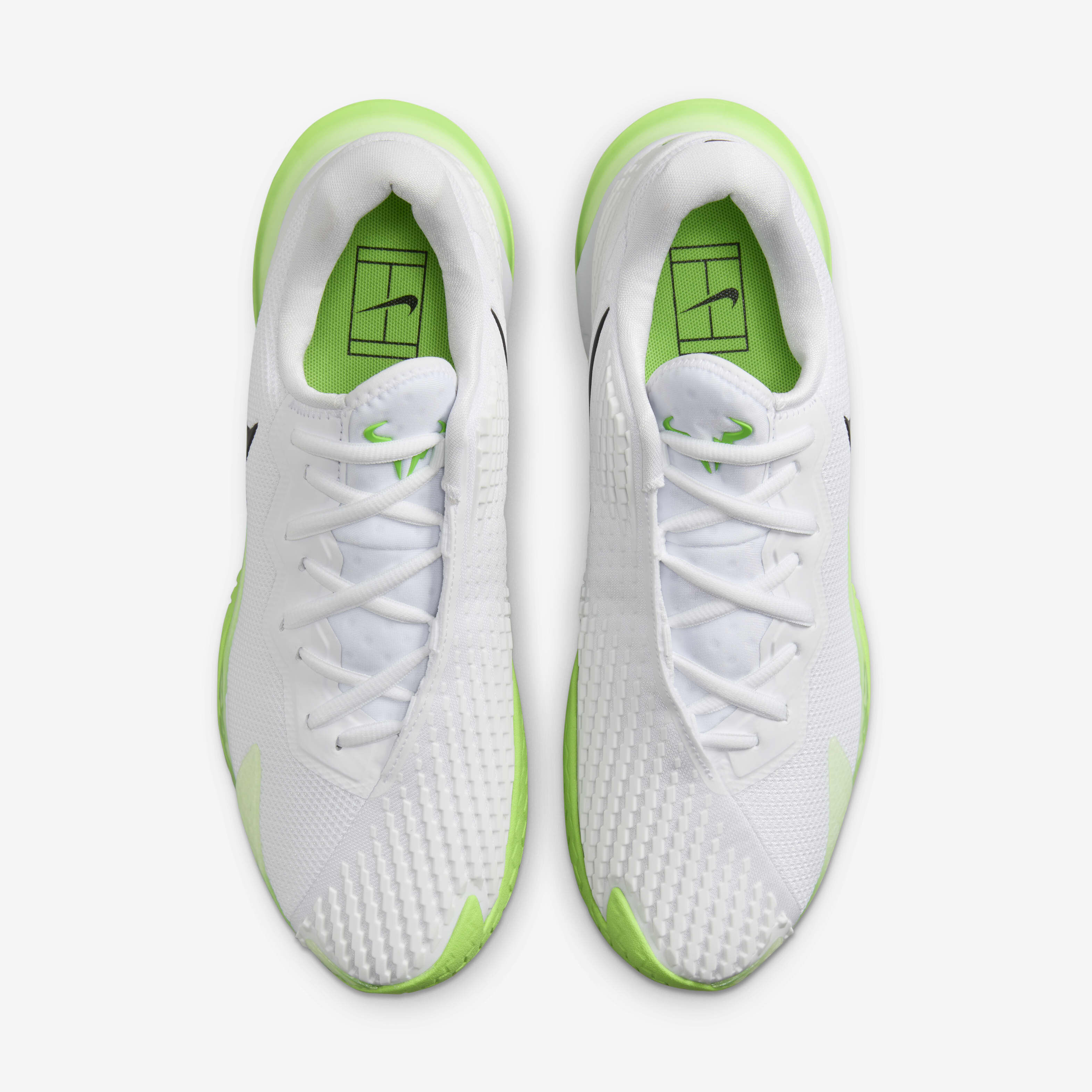 Buy NikeCourt Zoom Vapor Cage 4 Rafa Men s Hard Court Tennis Shoes White Action Green Light Lemon Twist Black Nike Saudi Official