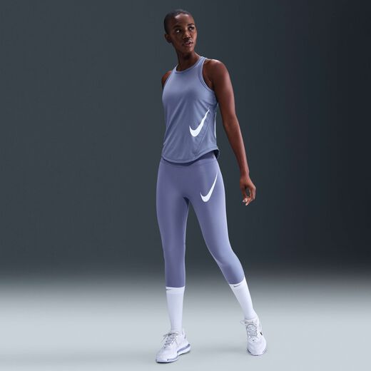 Women's Pants & Tights-Nike, Nike Tempo Swoosh Run, Women's High-Waisted 7/8 Running Leggings