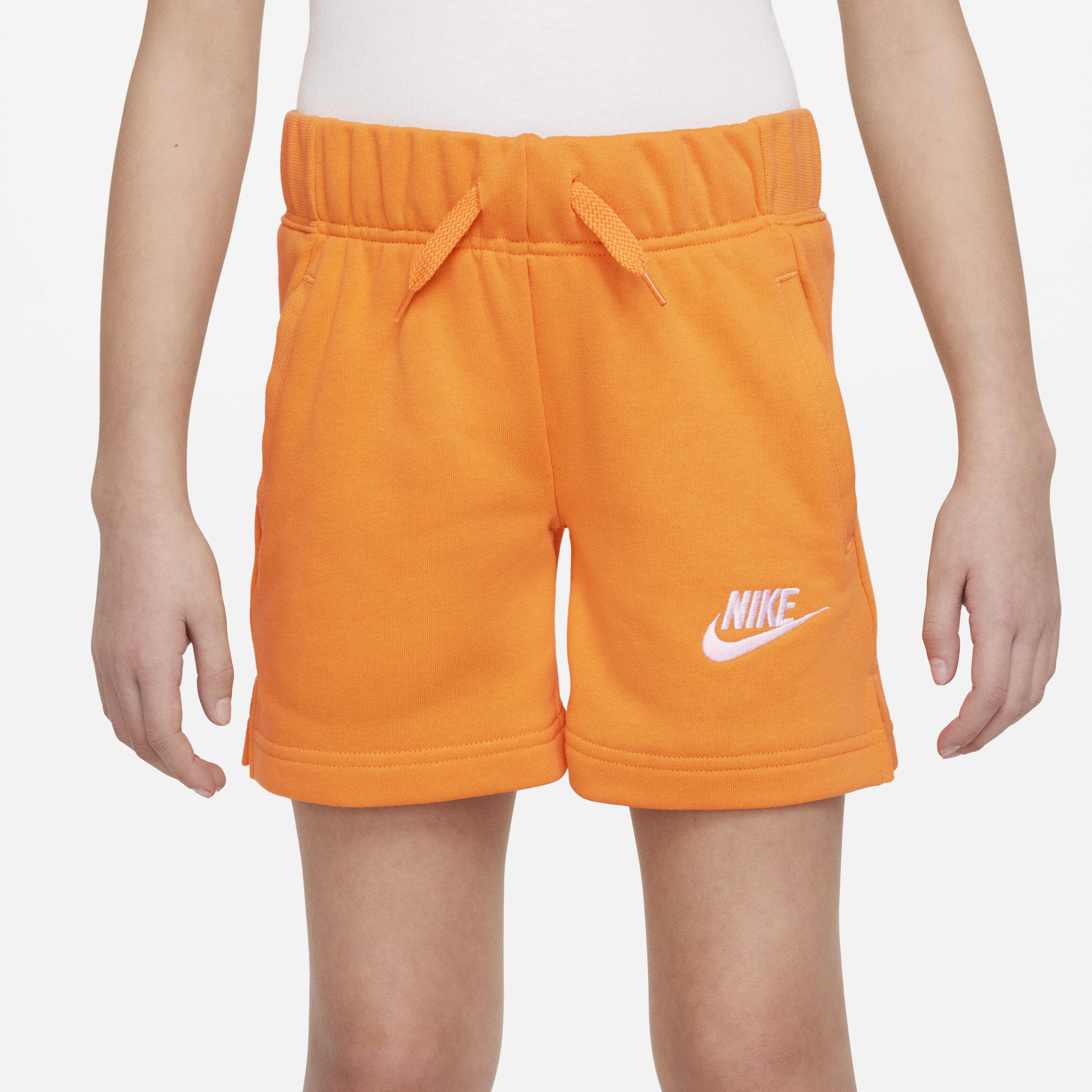 nike french terry shorts yellow
