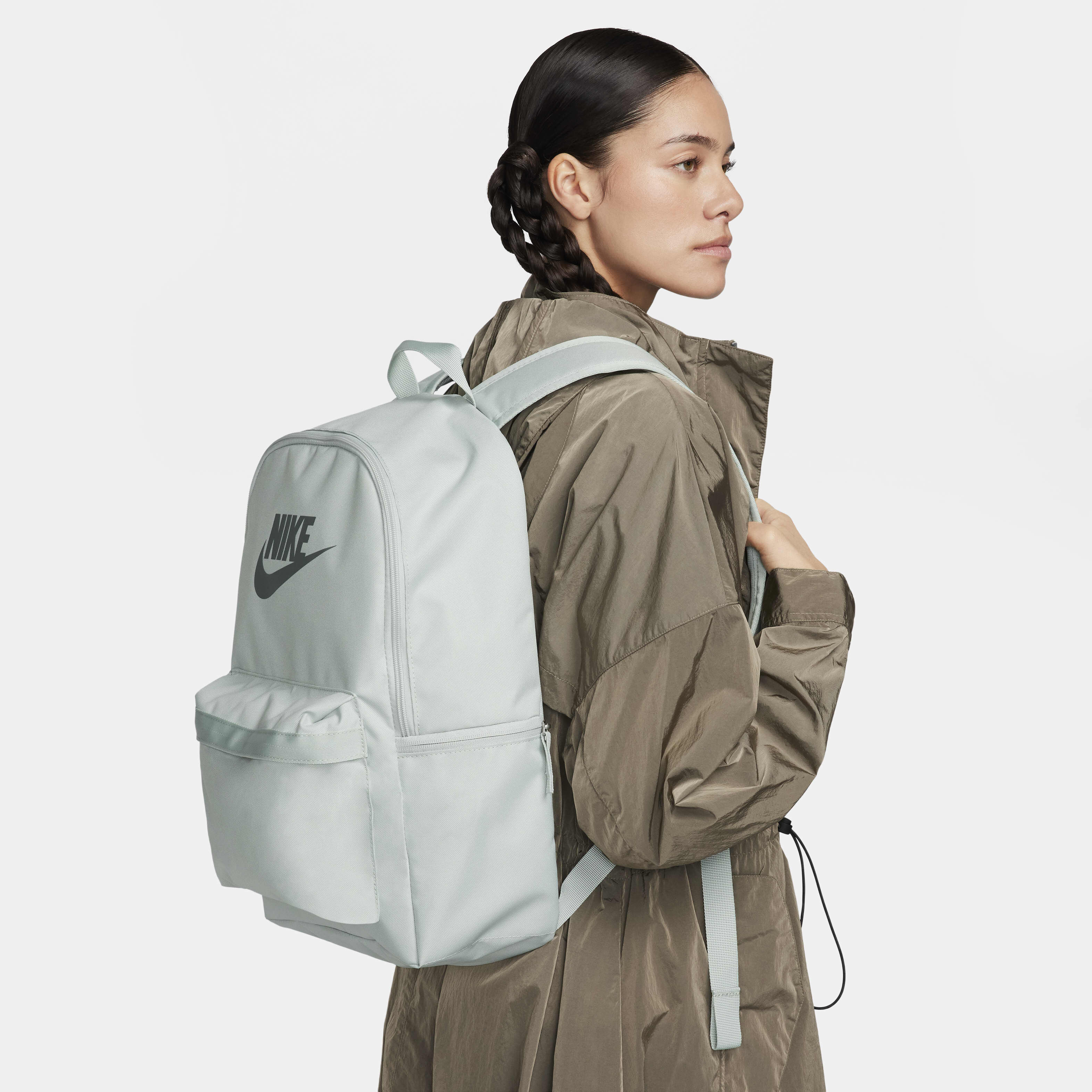 Buy Nike Heritage Backpack 25L Light Silver Light Silver Smoke Grey Nike Saudi Official