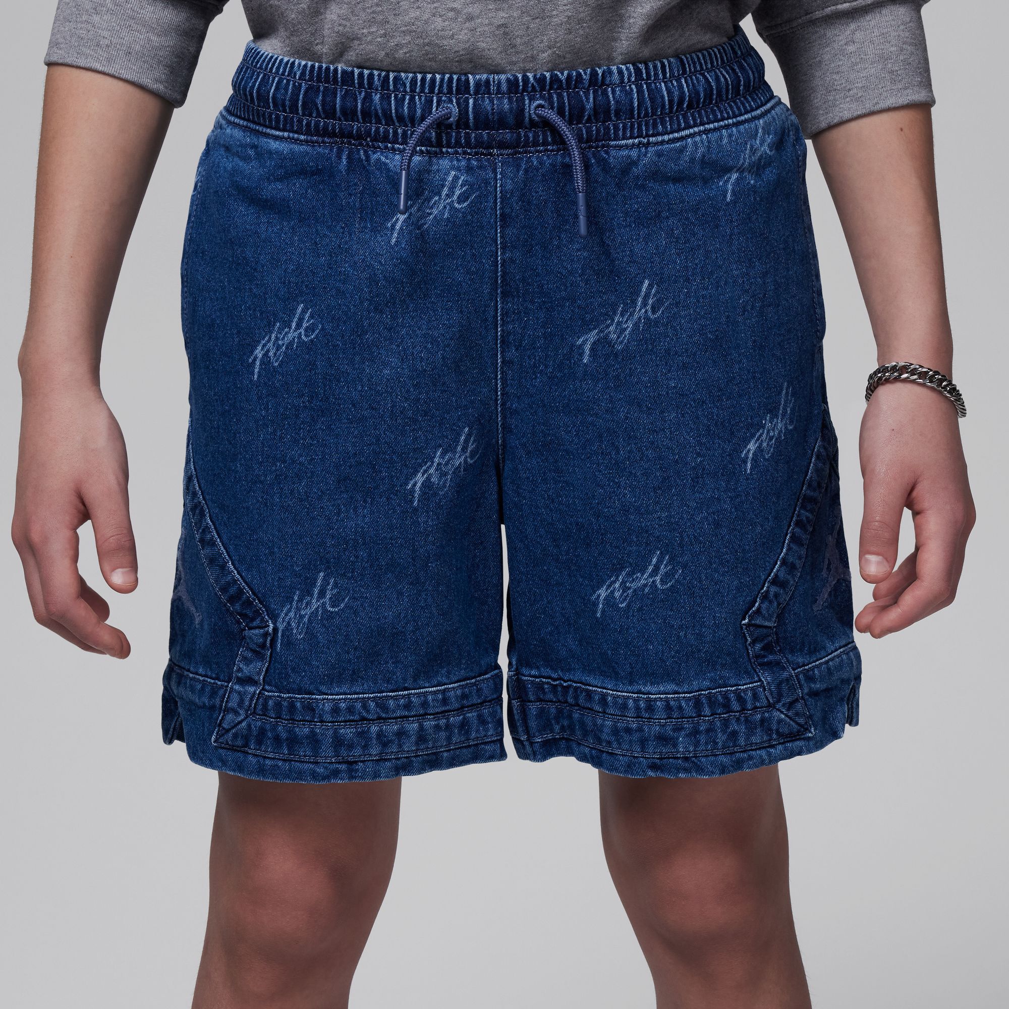 Nike jean shorts shop