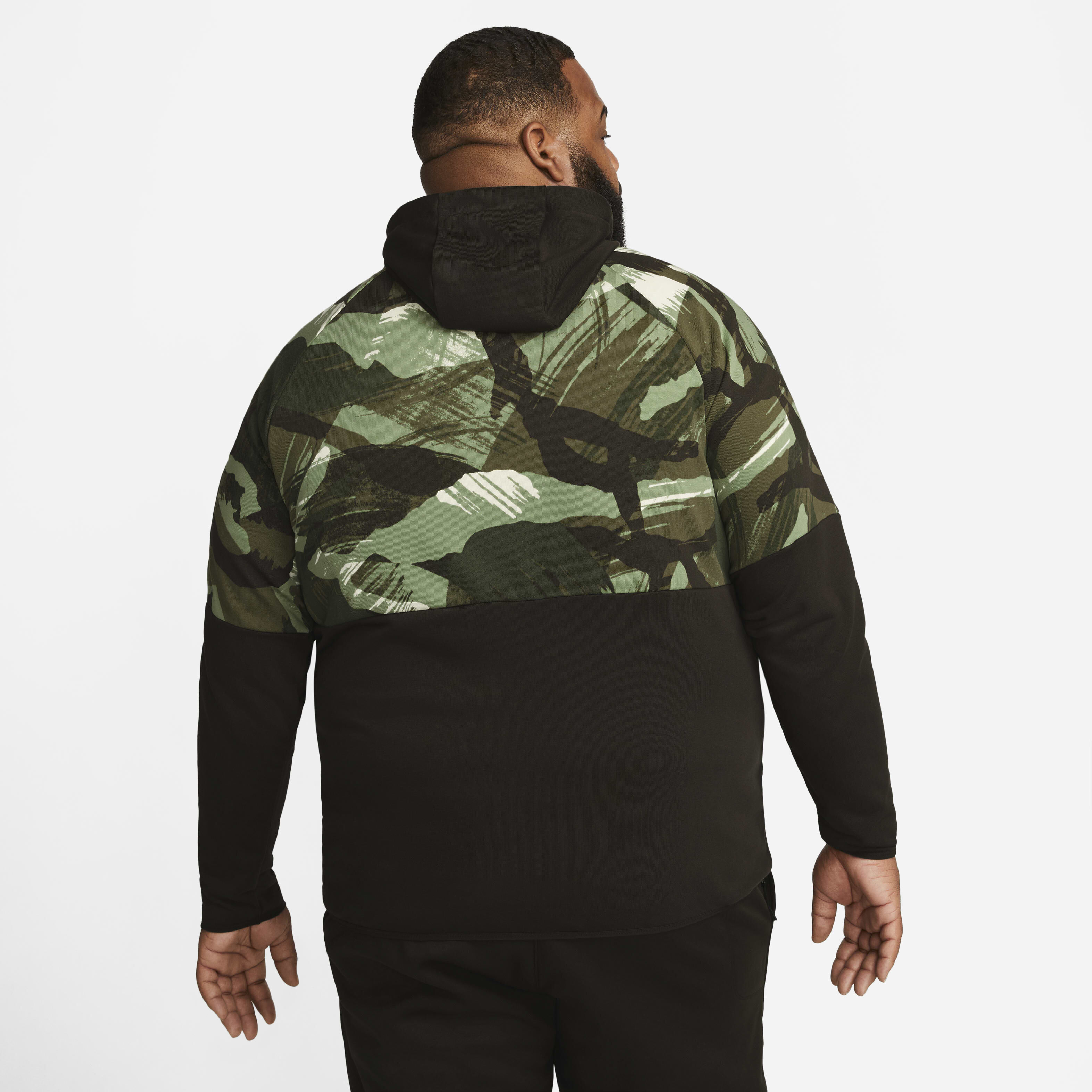 Buy Nike Dri FIT Fleece Men s Full Zip Camo Fitness Hoodie Nike Saudi Official