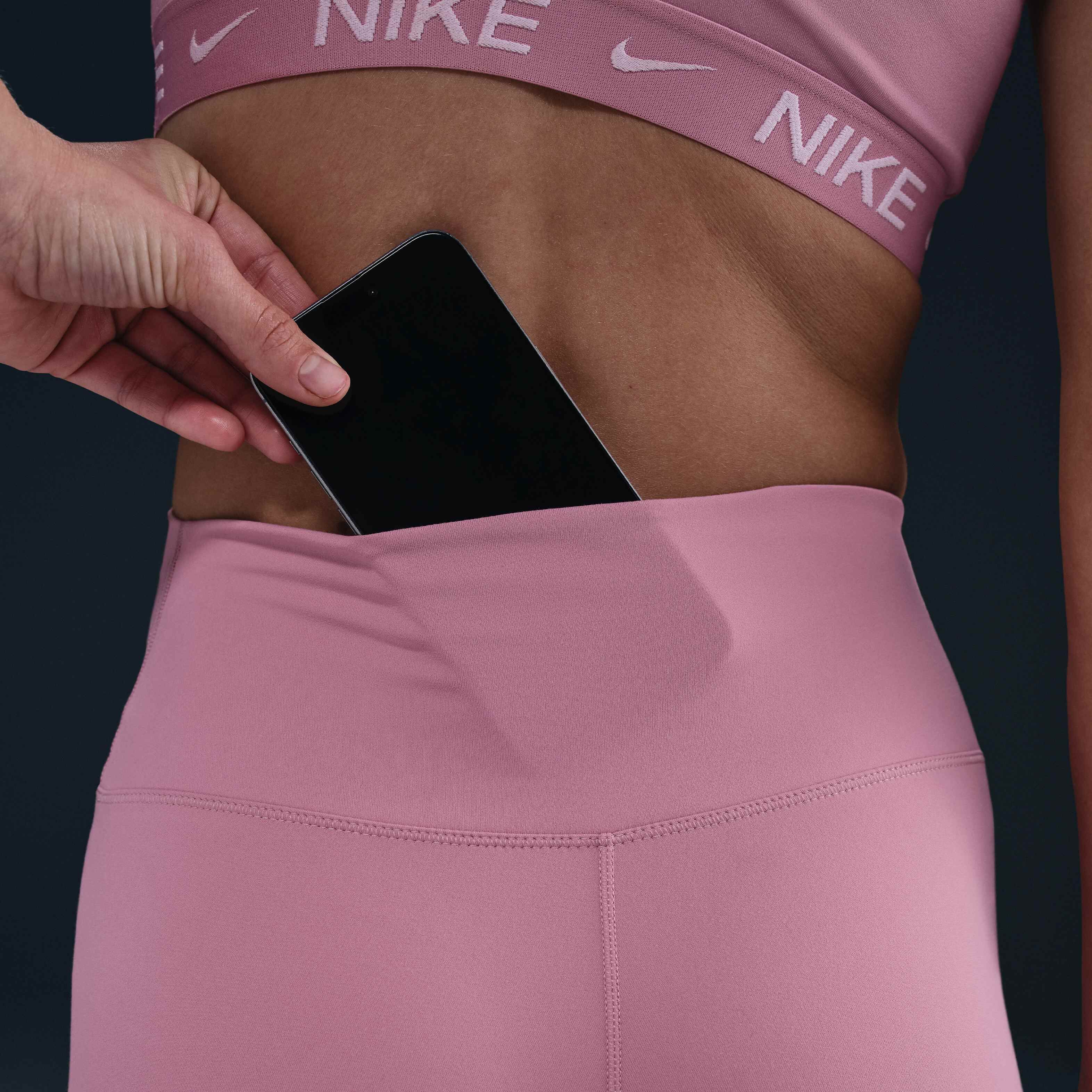 パンツ NIKE Woman Pants Pink FN3226 699 Nike Phoenix Women's Padel Pants - Elemental Pink/Sail