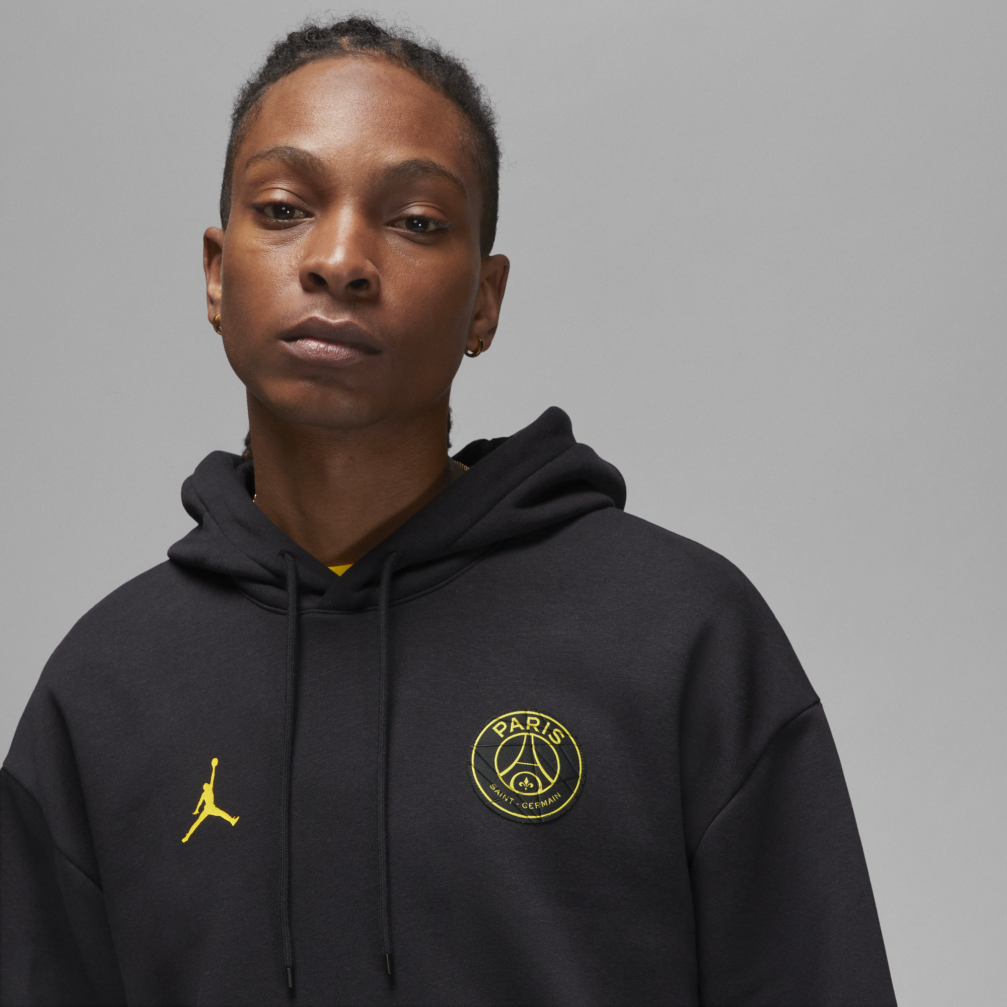 Shop Paris Saint Germain Men s Fleece Hoodie Nike KSA