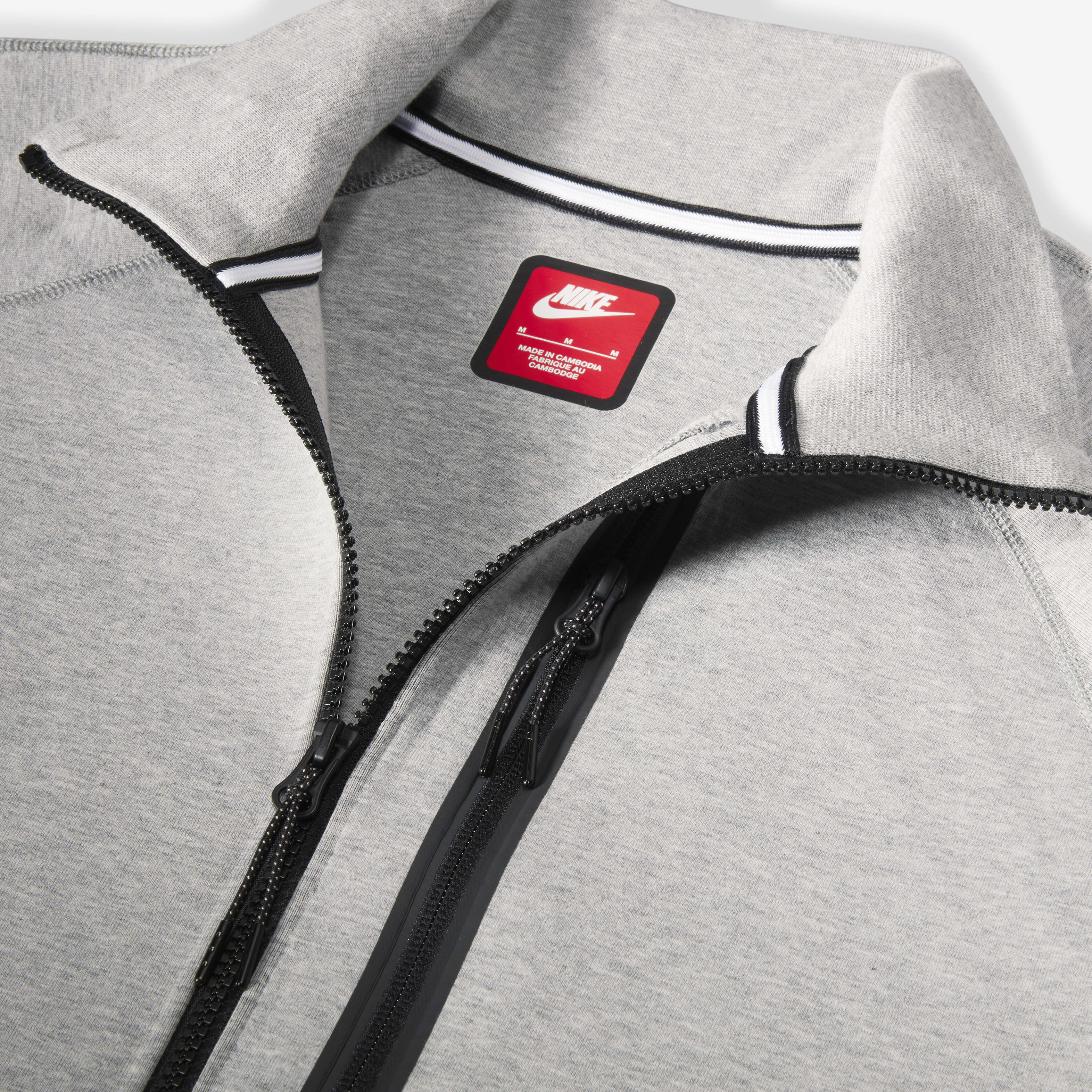 Buy Nike Sportswear Tech Fleece OG Men s Slim Fit Jacket Dark Grey Heather Black Nike Saudi Official