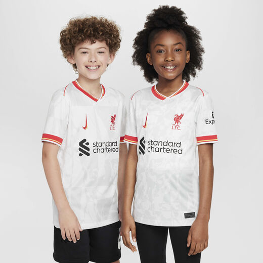 Football Clubs-Nike, Liverpool F.C. 2024/25 Stadium Third, Older Kids' Nike Dri-FIT Football Replica Shirt