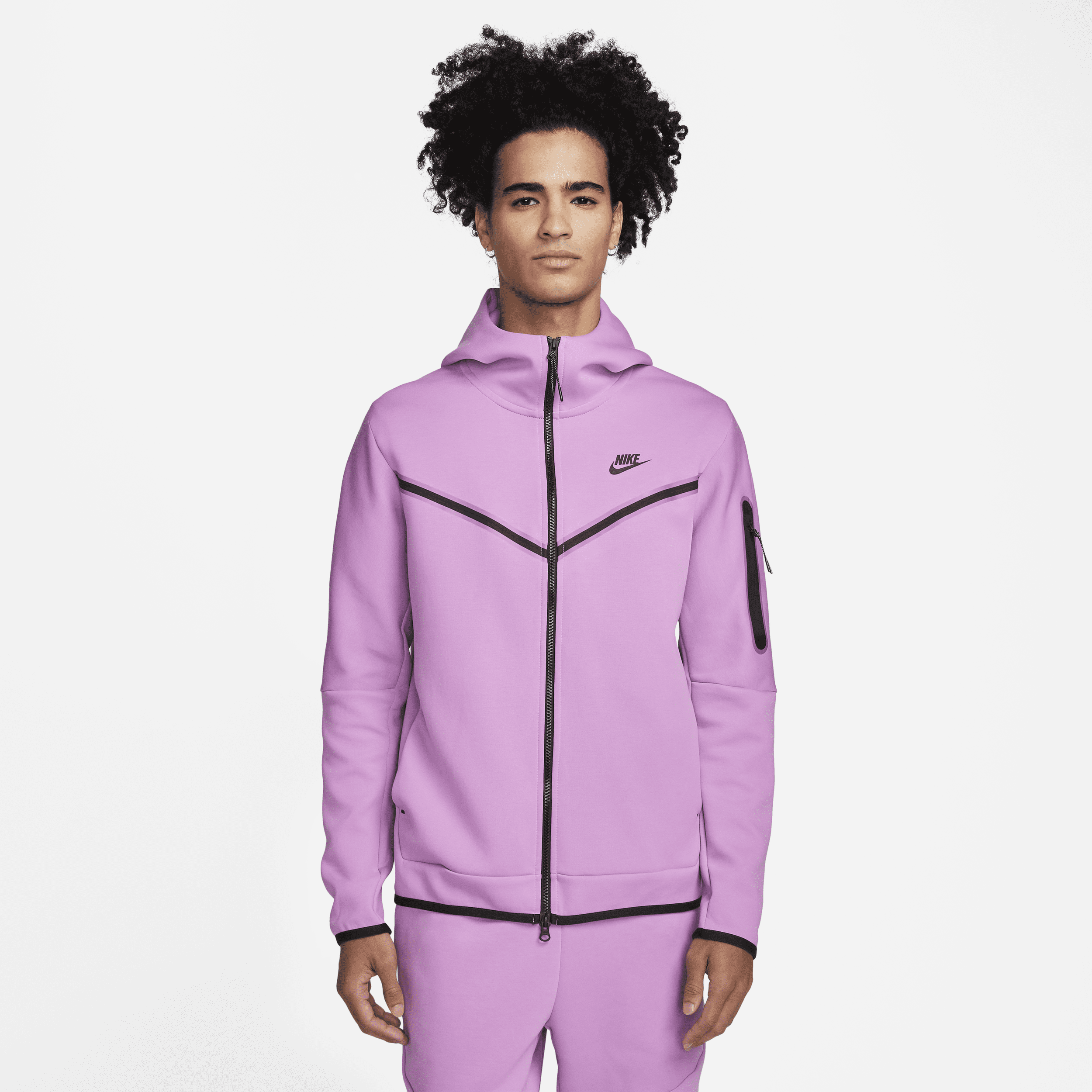 Purple nike fleece cheap