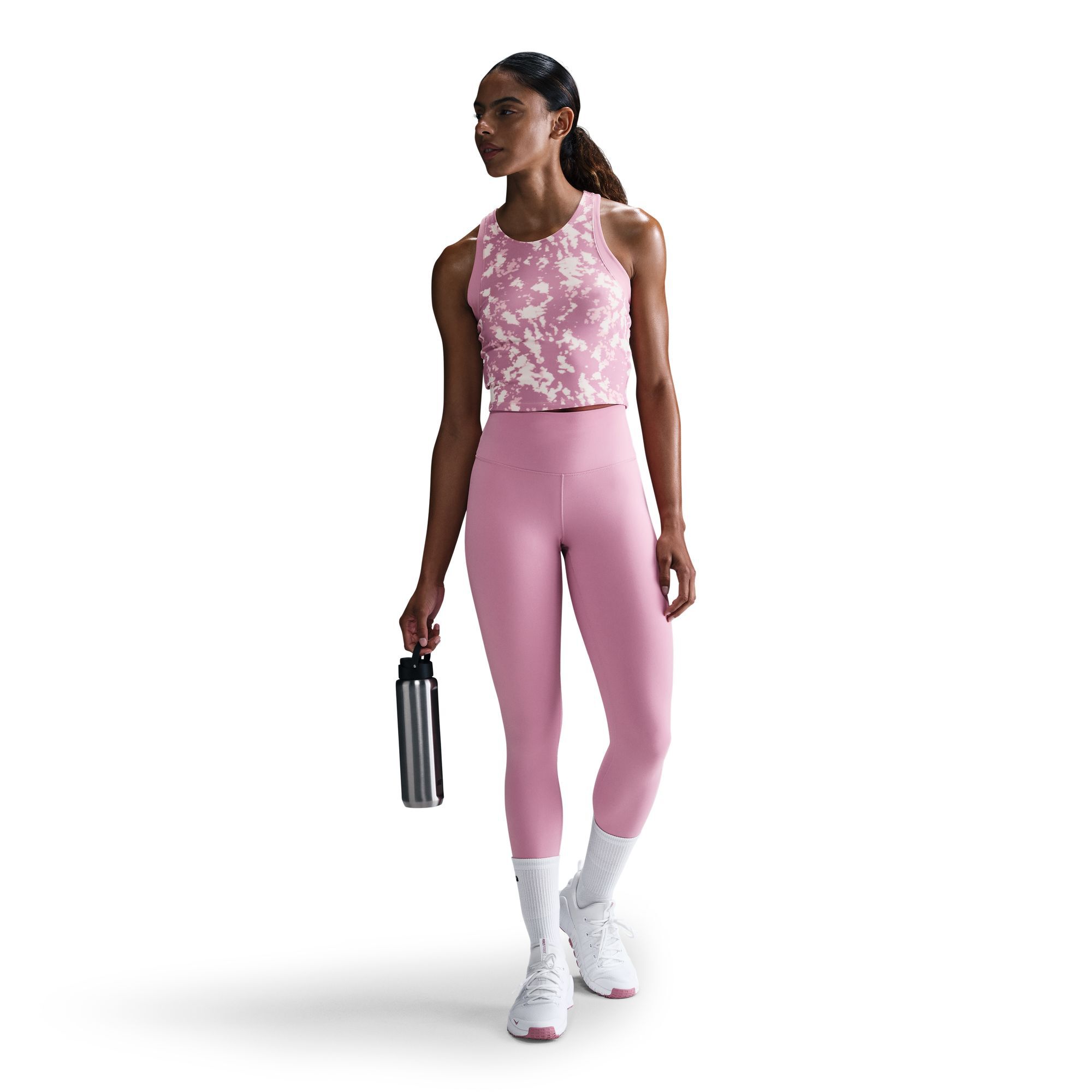 Nike leggings pink and black shop