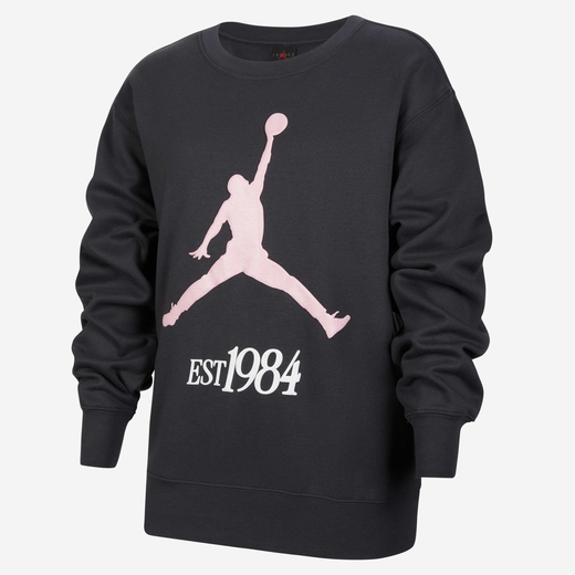 T-Shirts & Tops-Nike, Jordan Jumpman Club, Older Kids' Pleated Fleece Crew