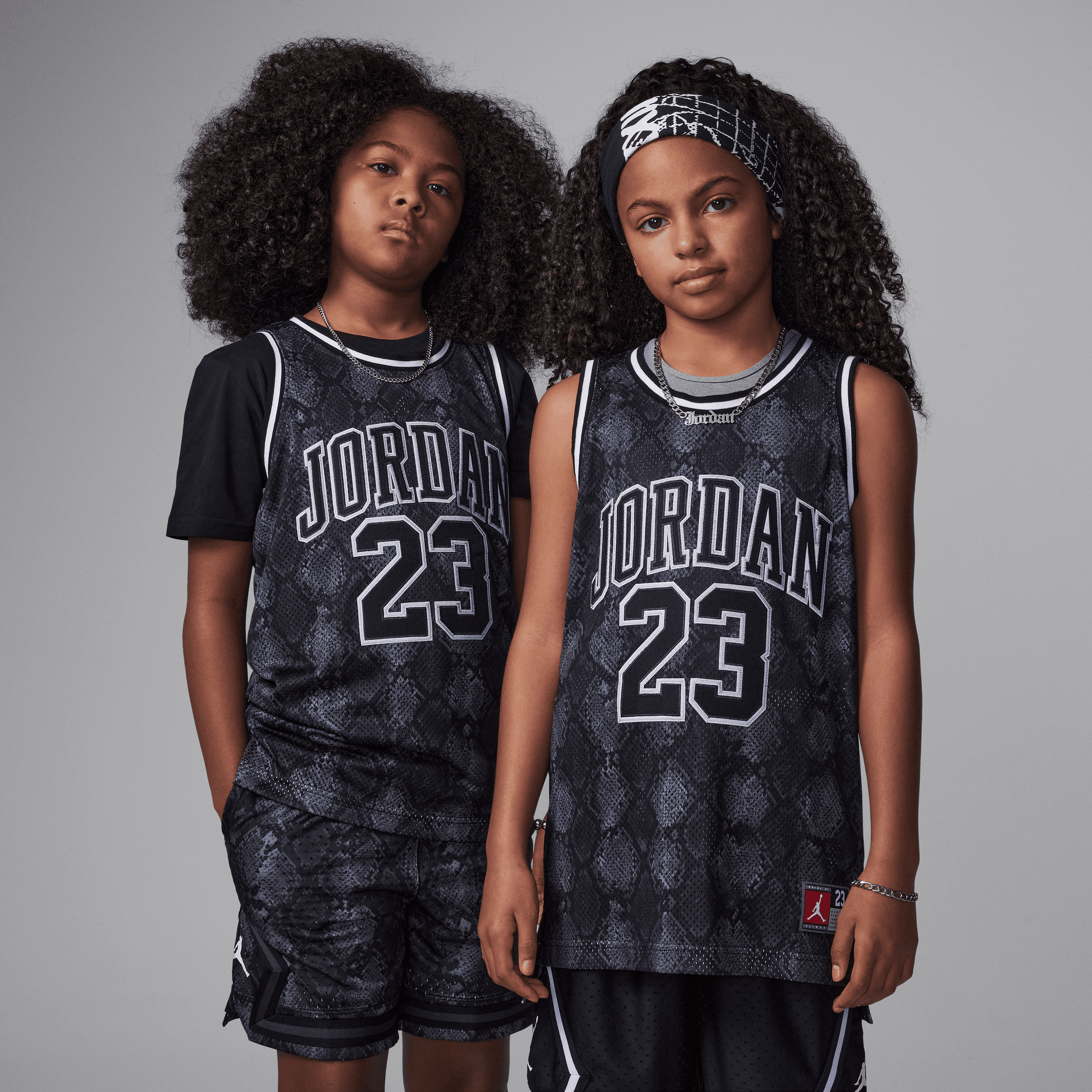 Buy Jordan 23 Big Kids Jersey Iron Grey/Black Nike Saudi Official